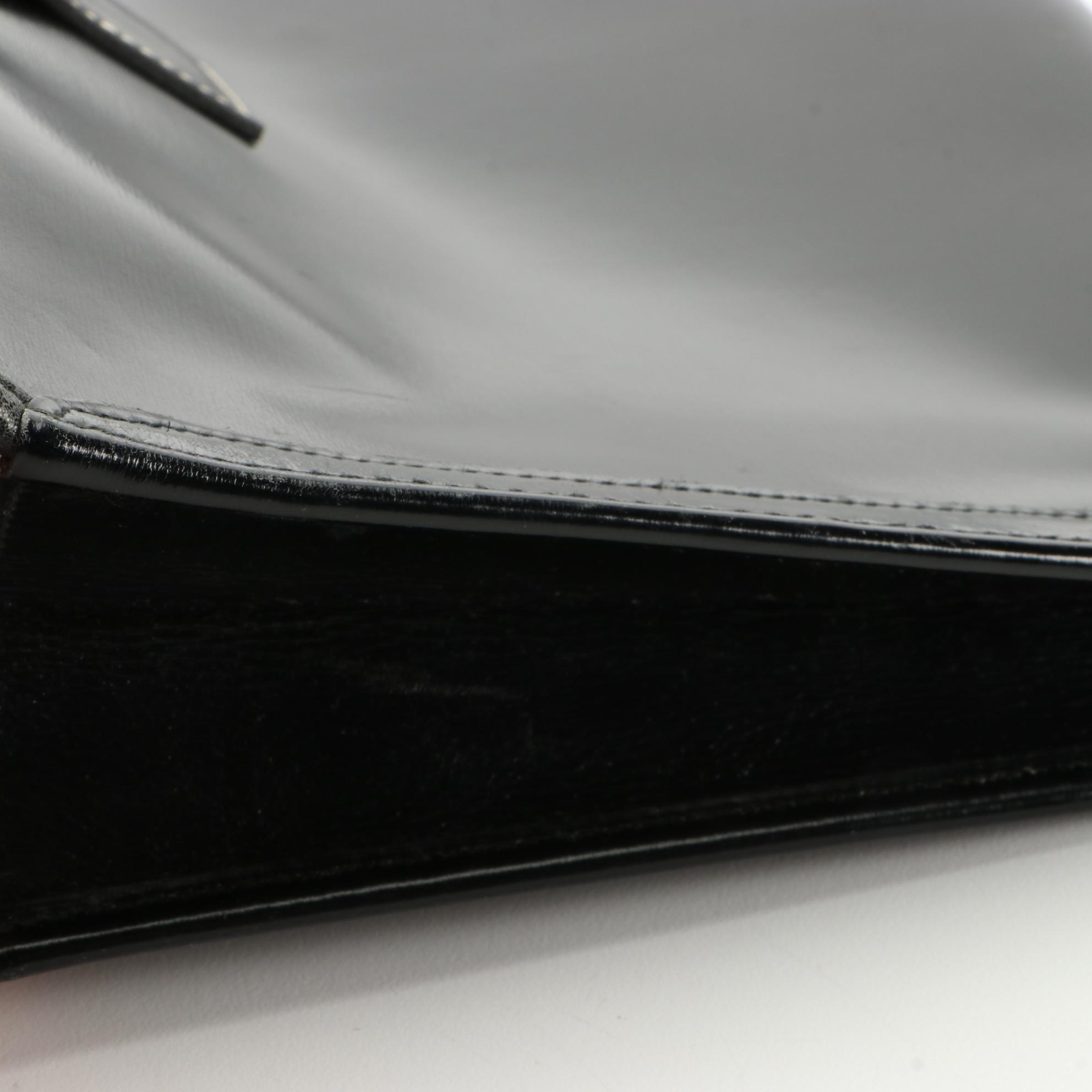 Hermès Jige Elan 29 Clutch PM in Black Box Calf Leather