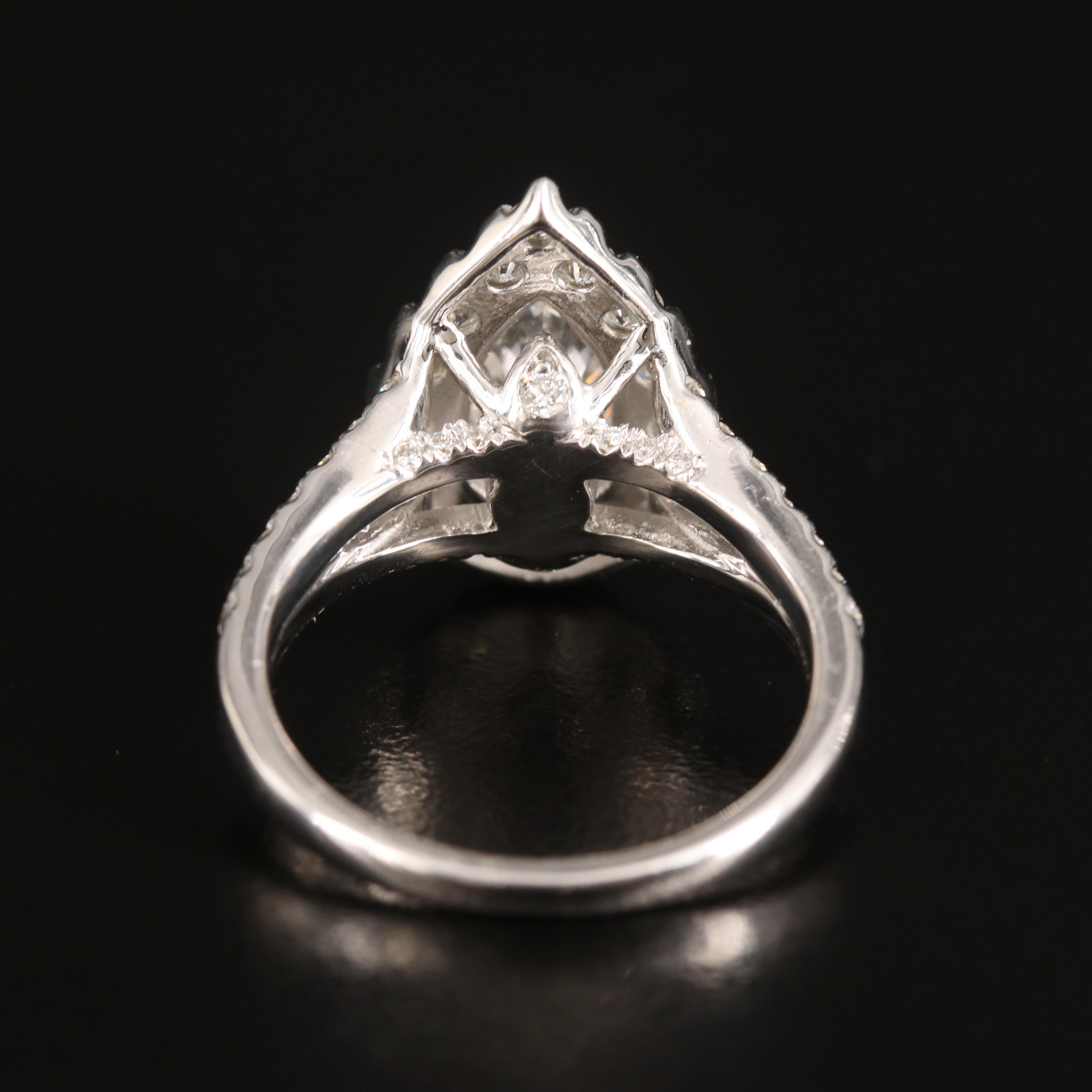 14K 2.75 CTW Lab Grown Diamond Ring with Online Digital IGI Report