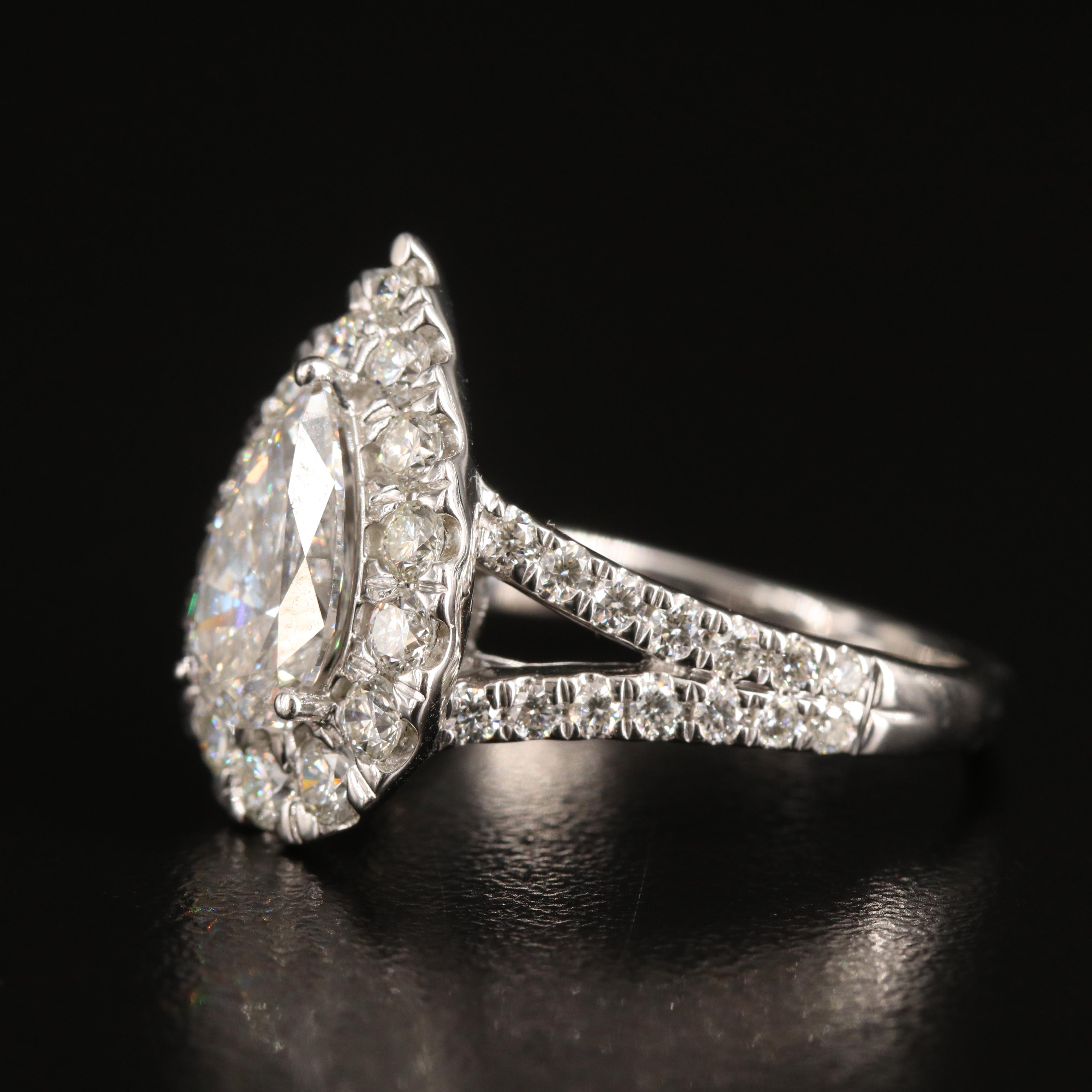 14K 2.75 CTW Lab Grown Diamond Ring with Online Digital IGI Report