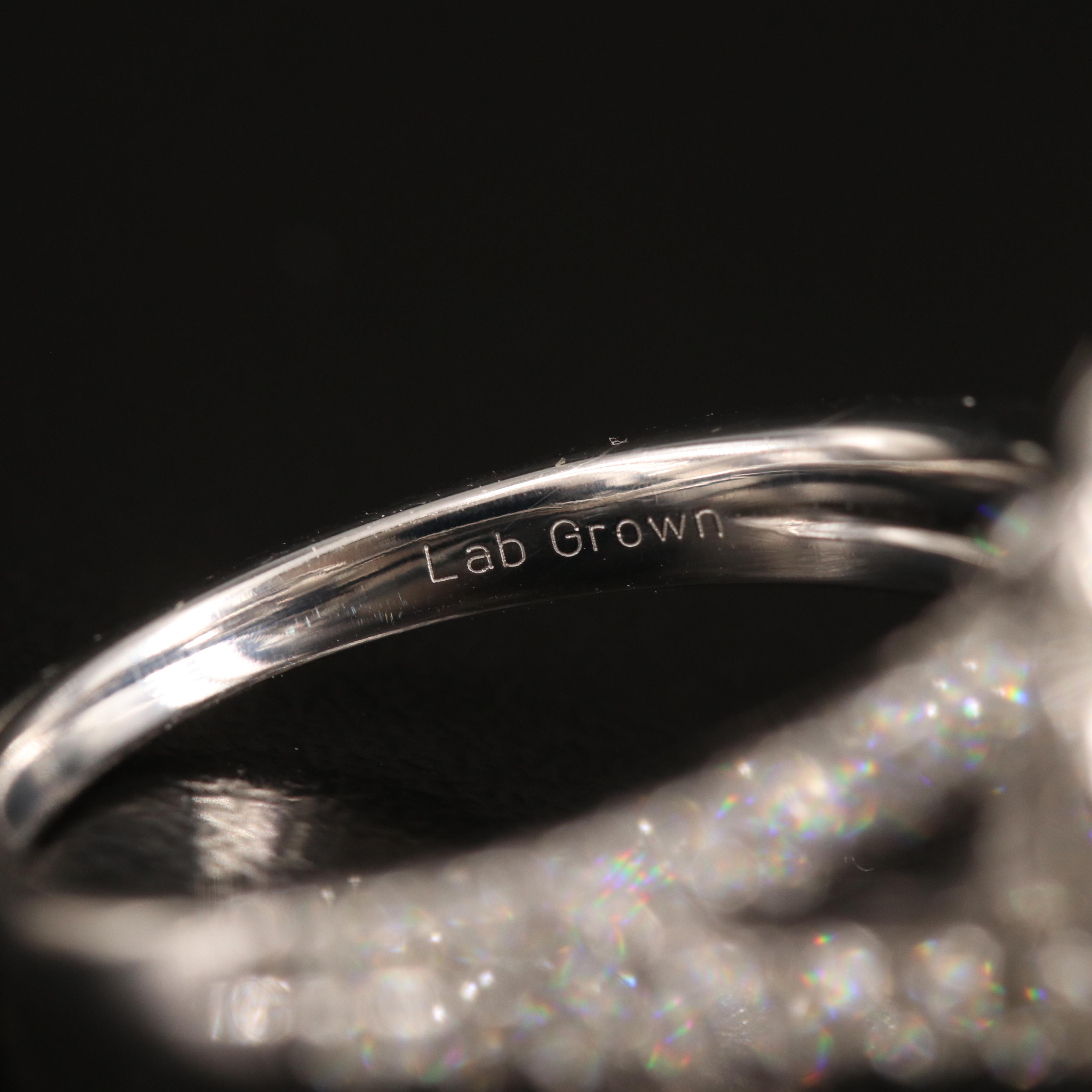 14K 2.75 CTW Lab Grown Diamond Ring with Online Digital IGI Report