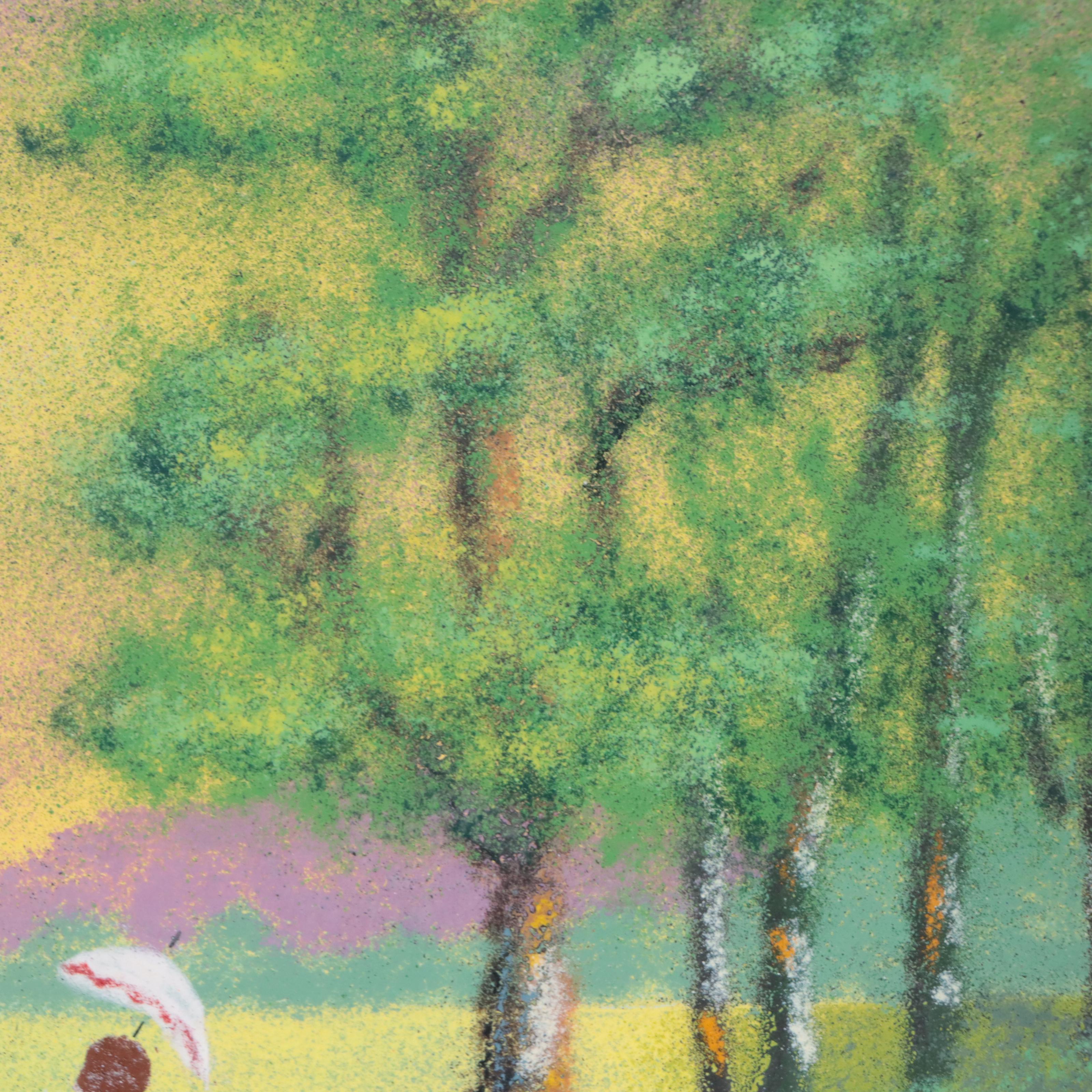 Jean Lucey Enamel Painting on Copper