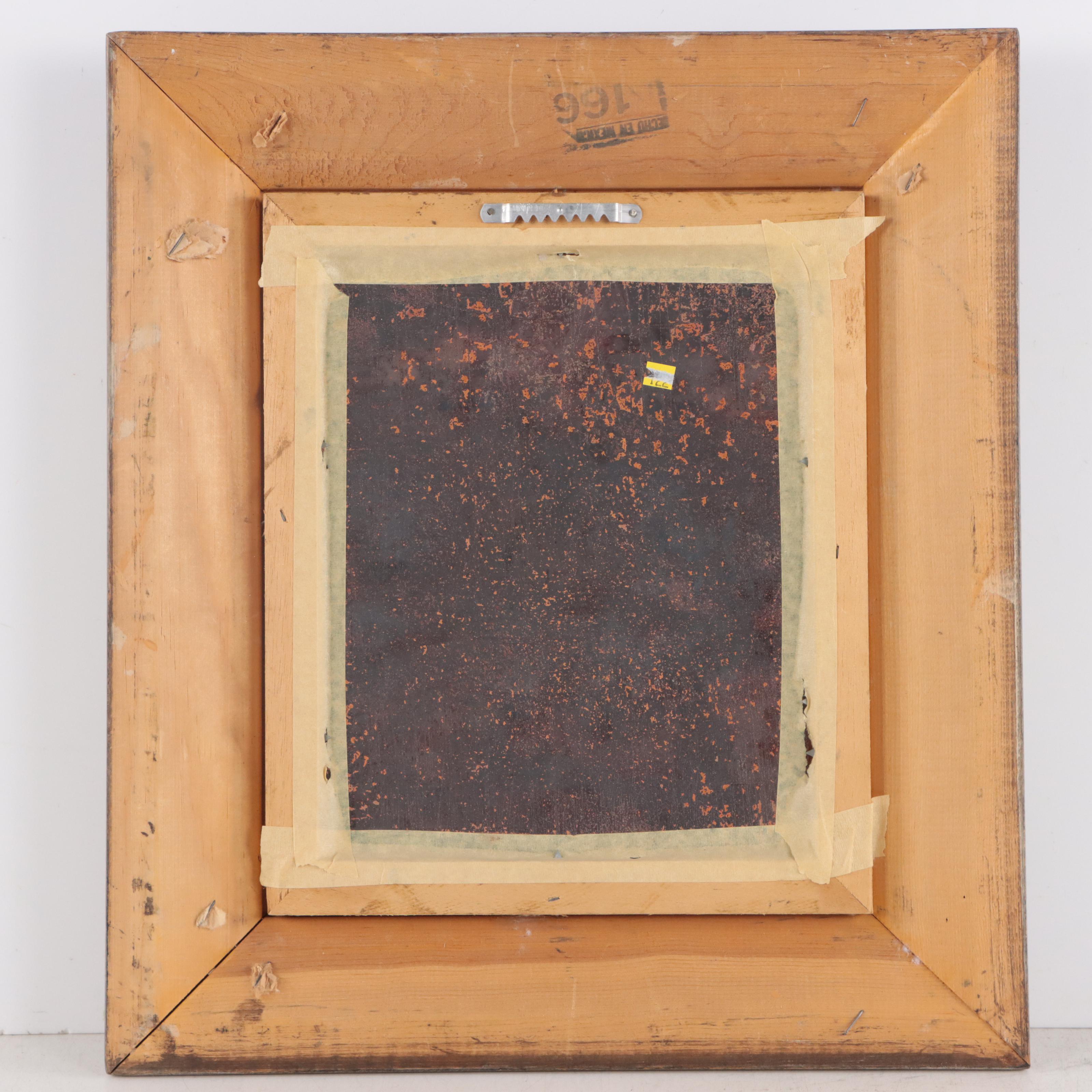 Jean Lucey Enamel Painting on Copper