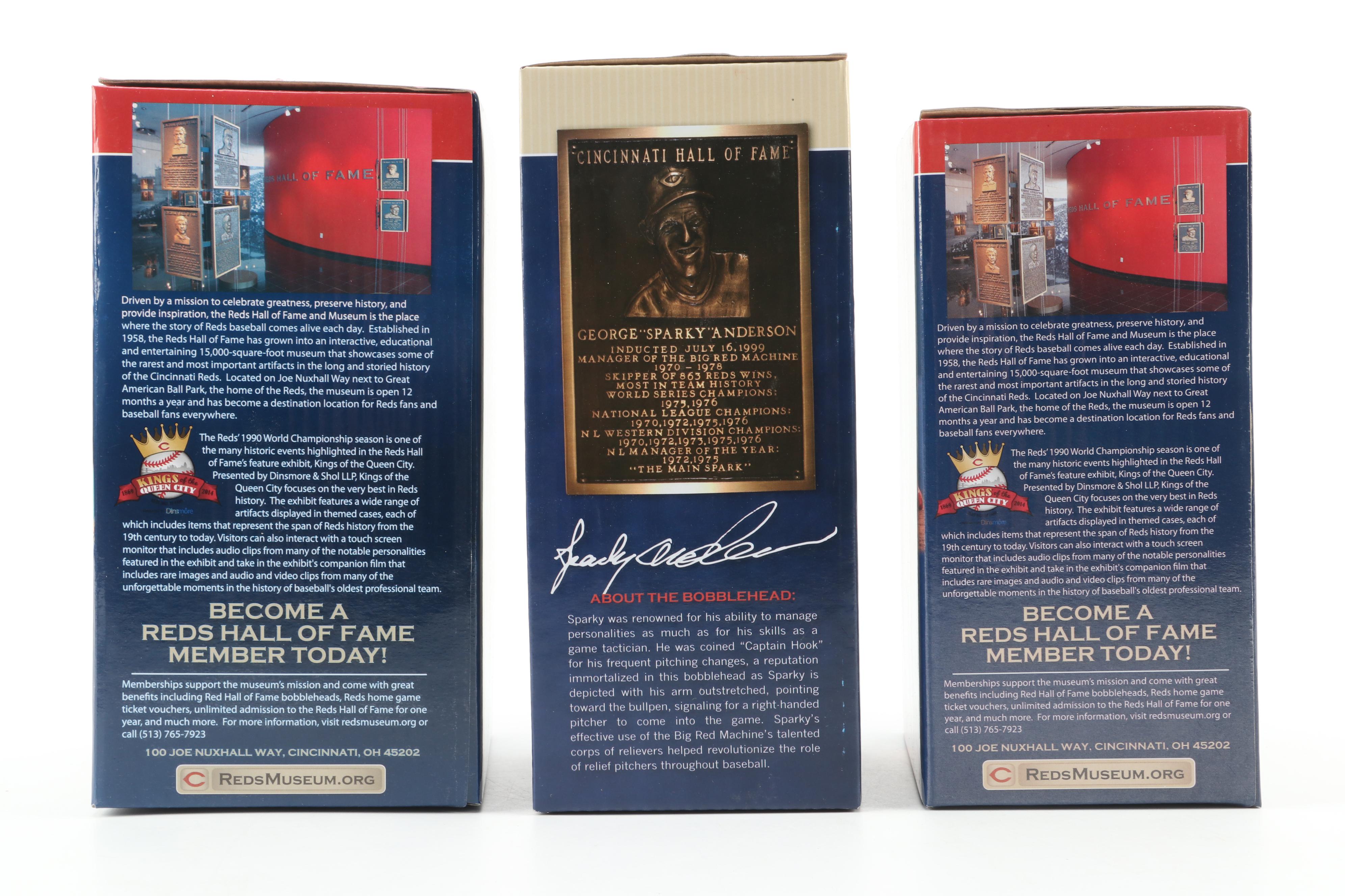 Cincinnati Reds Pete Rose, Tony Perez, Tom Browning and More Bobbleheads