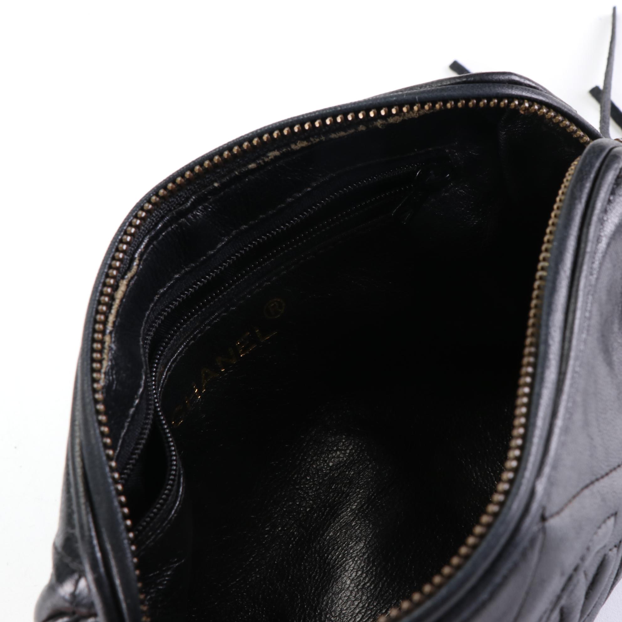 Chanel Mini Barrel Bag in Quilted Lambskin with Tassel