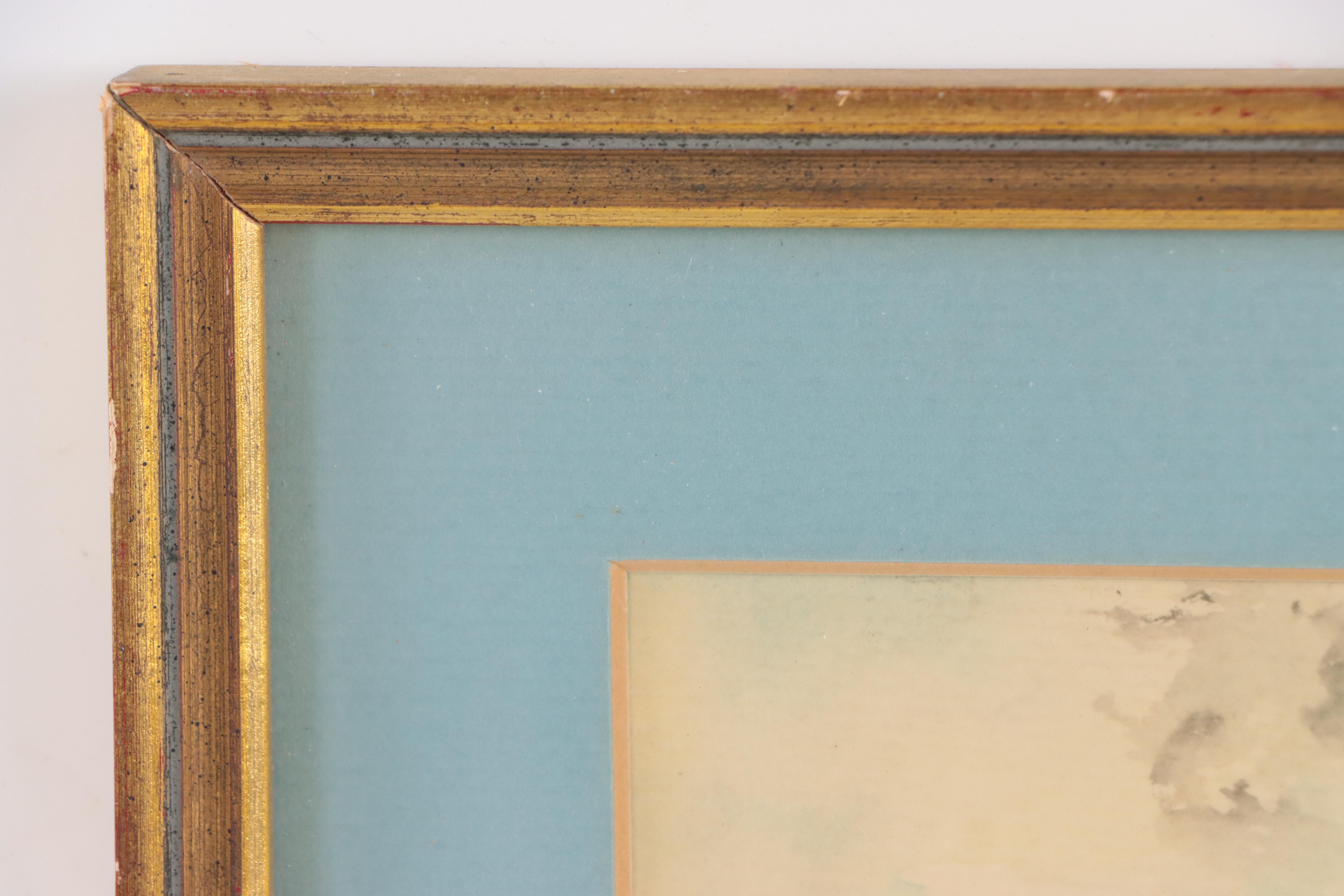 Harbor Scene Watercolor Painting