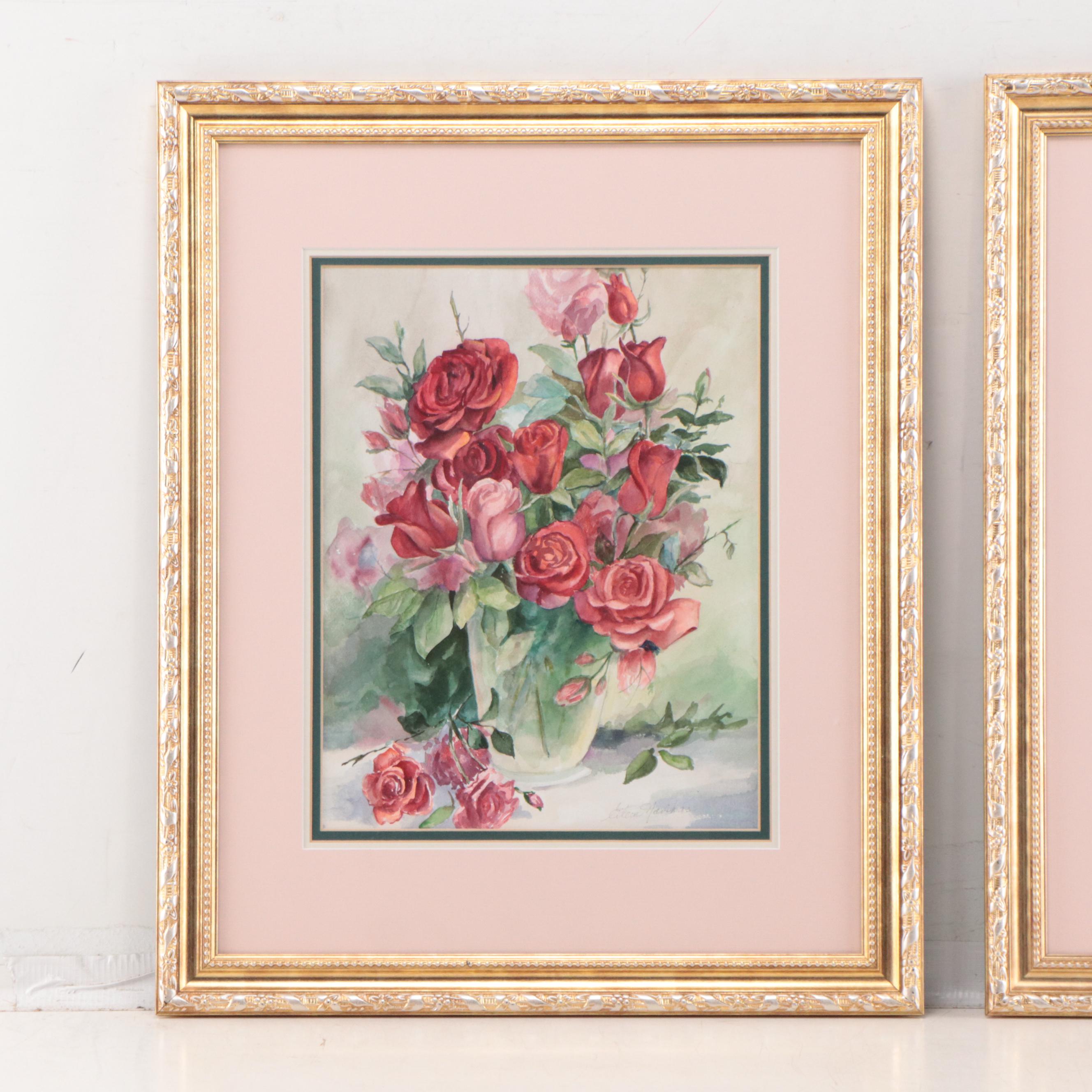 Eileen Navikas Floral Still Life Oil Paintings of Roses