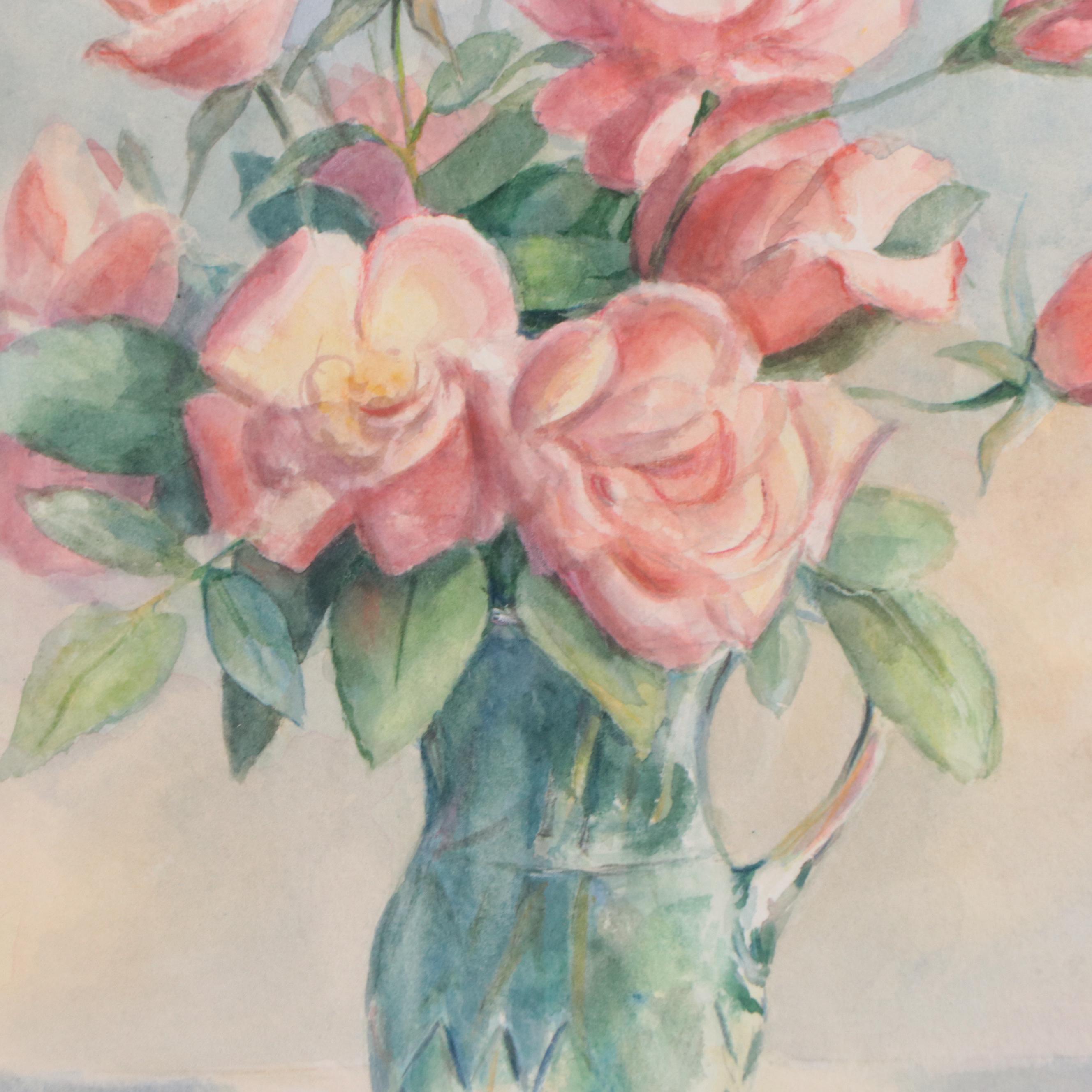 Eileen Navikas Floral Still Life Oil Paintings of Roses