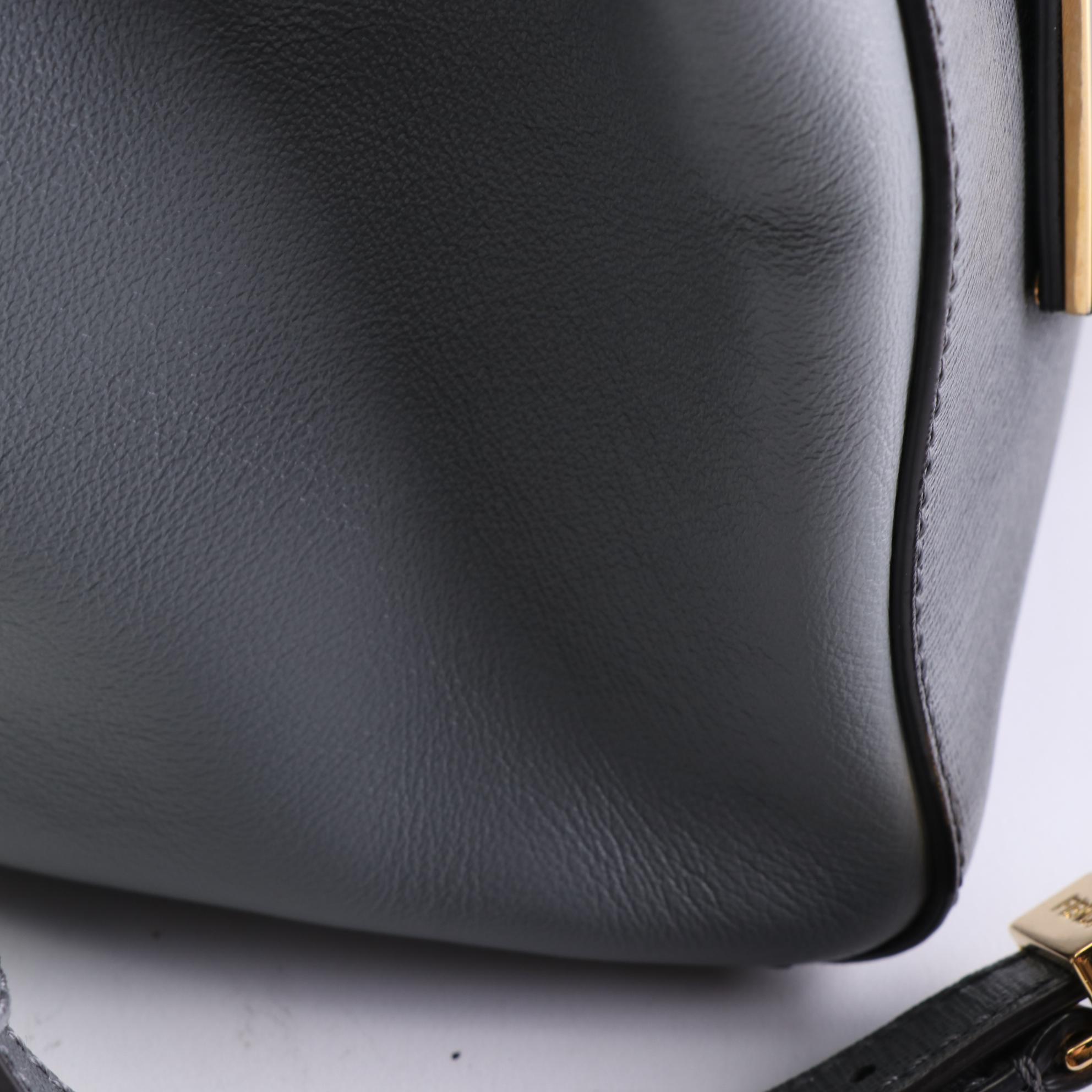 Fendi Petite Sac 2jours Elite Tote 8BH253 in Textured and Smooth Leather