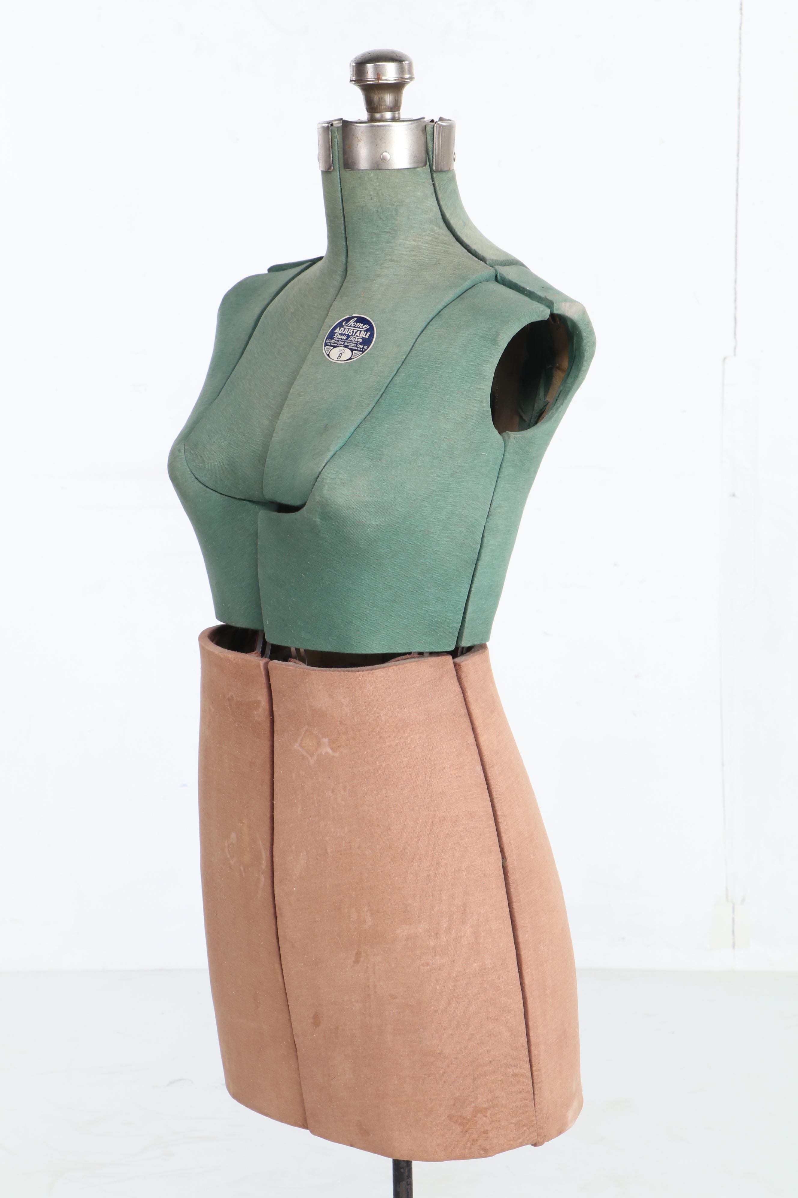 Ellanam Adjustable Form Co. Acme Size B Dress Form, Mid-20th Century