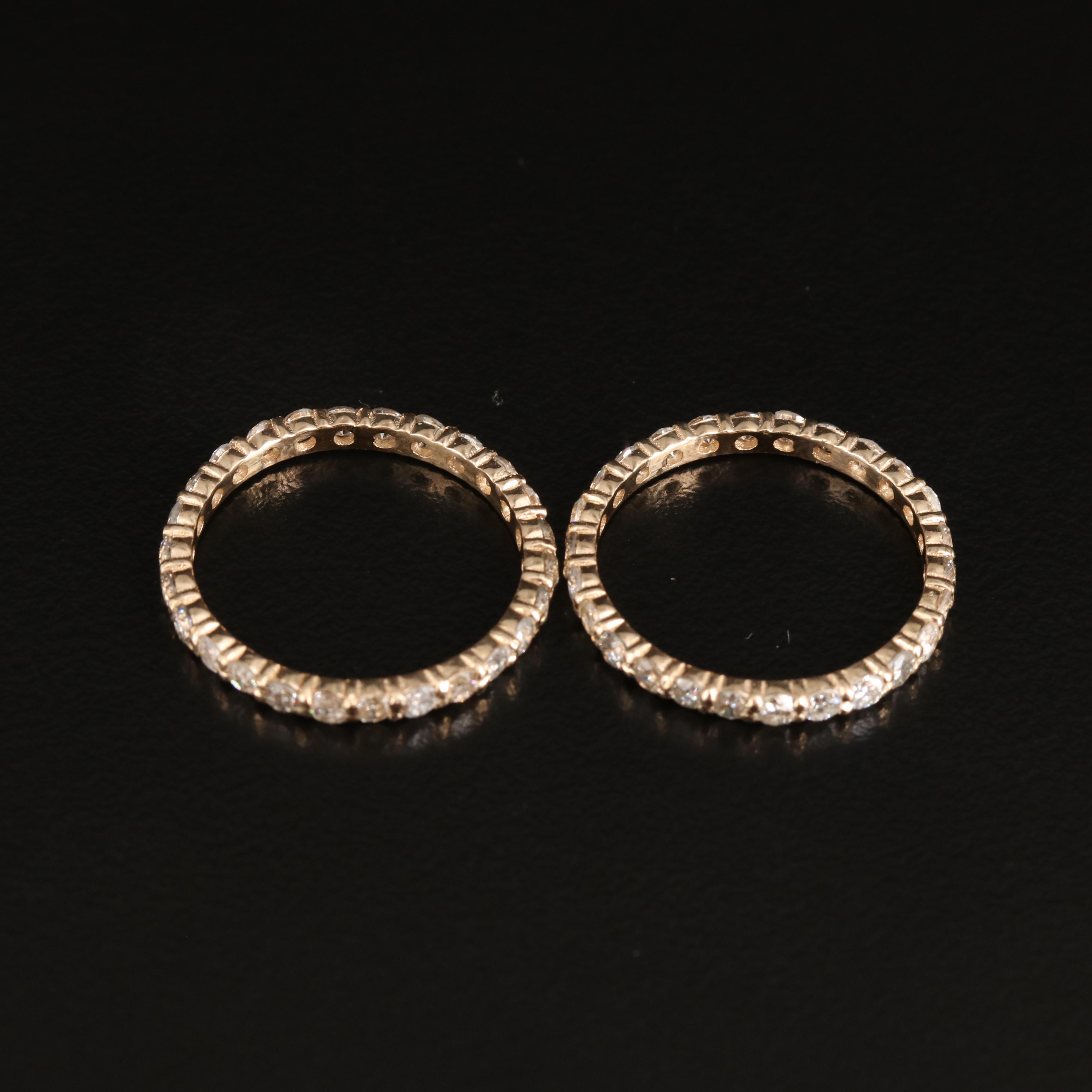 14K 2.34 CTW Diamond Eternity Bands