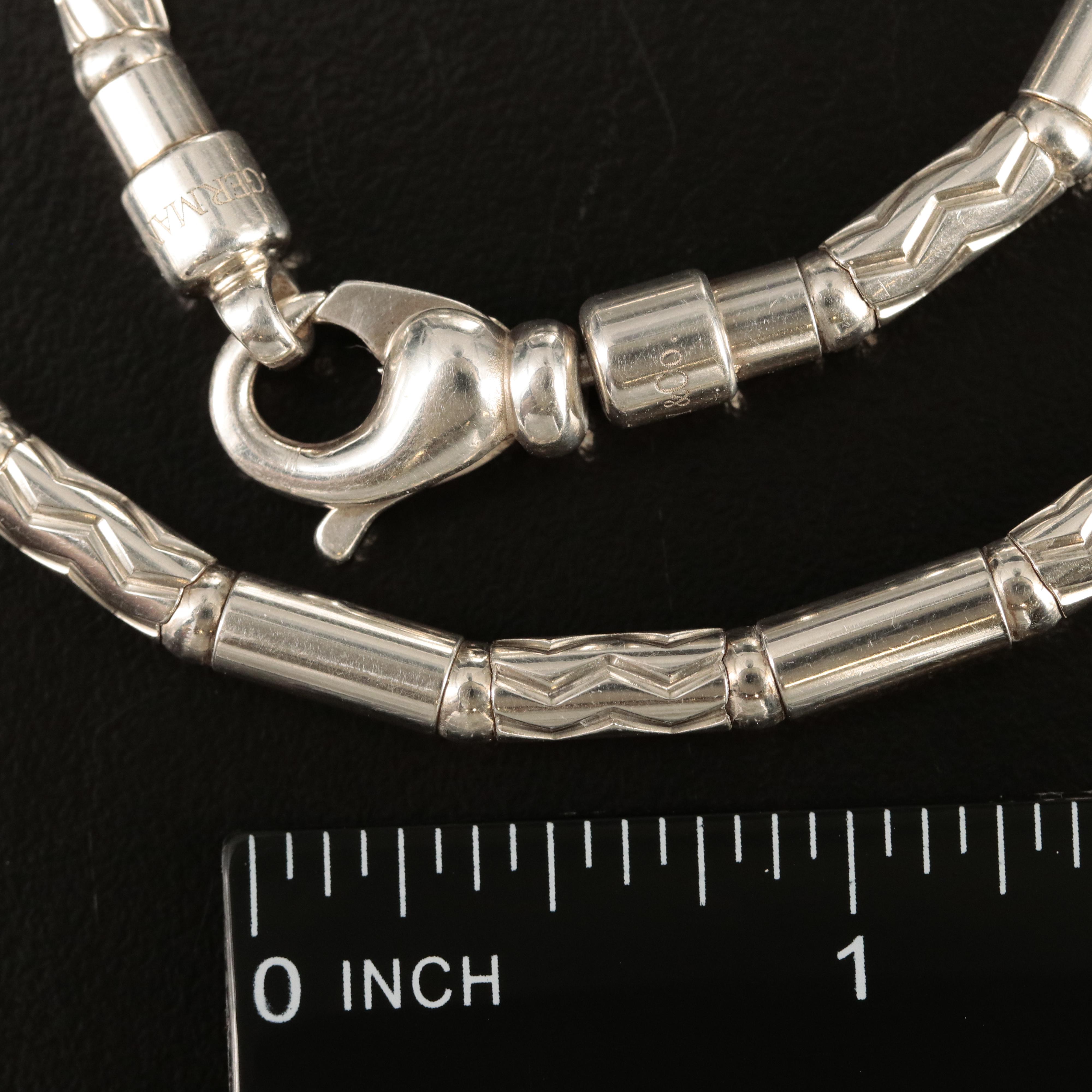 Tiffany & Co. Aztec Zig Zag Sterling Necklace