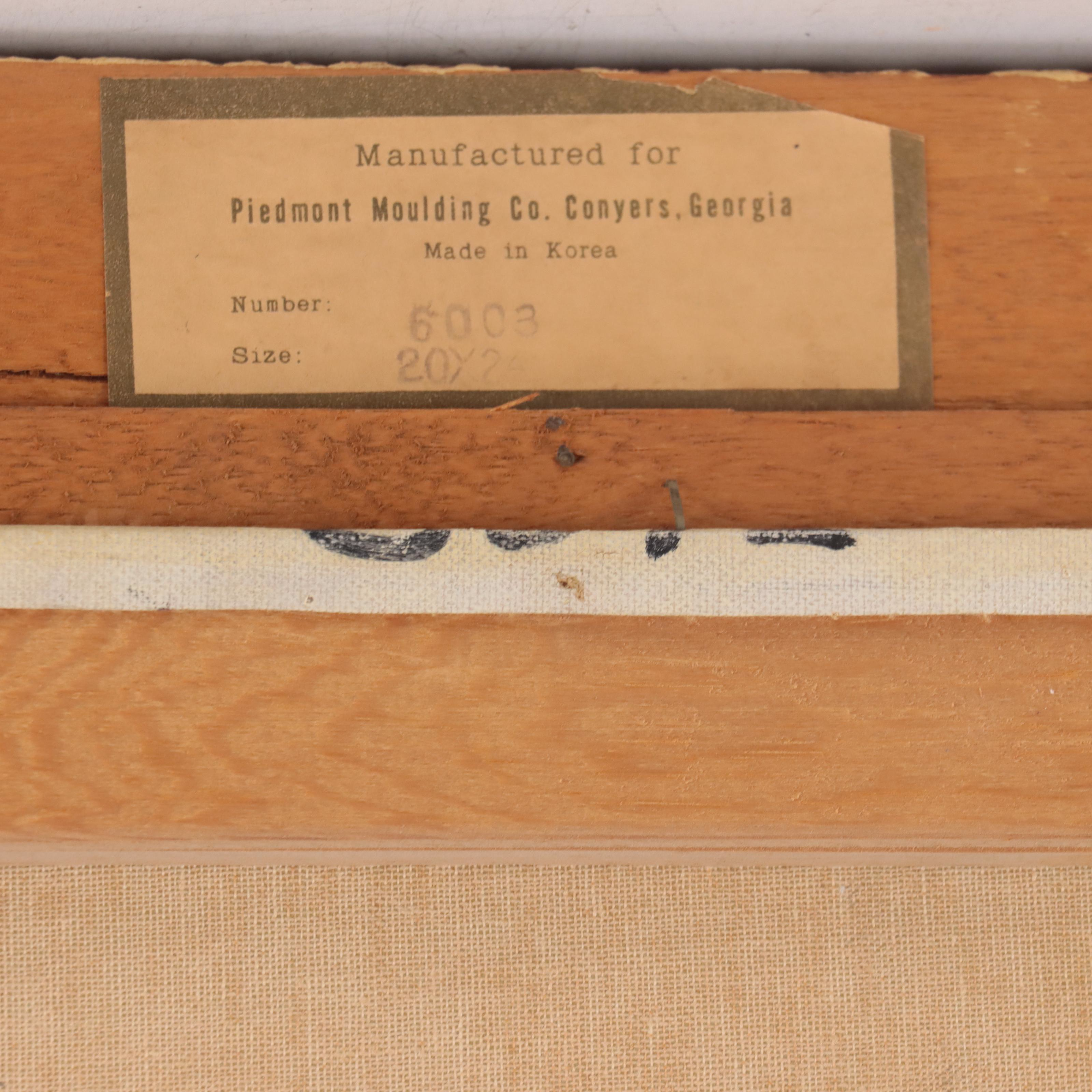 H. Drosen European Village Oil Painting, Late 20th Century