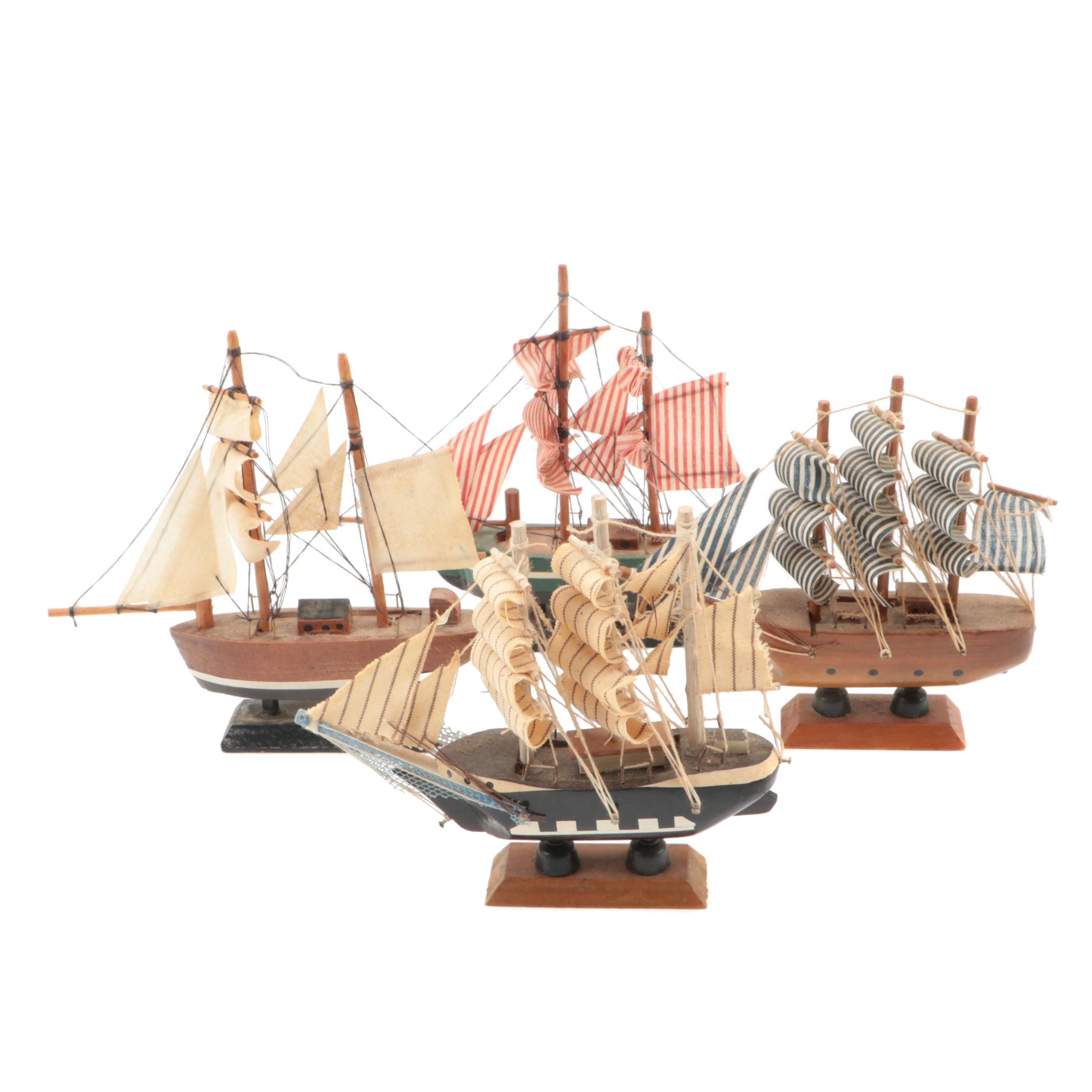Miniature Galleon Ships