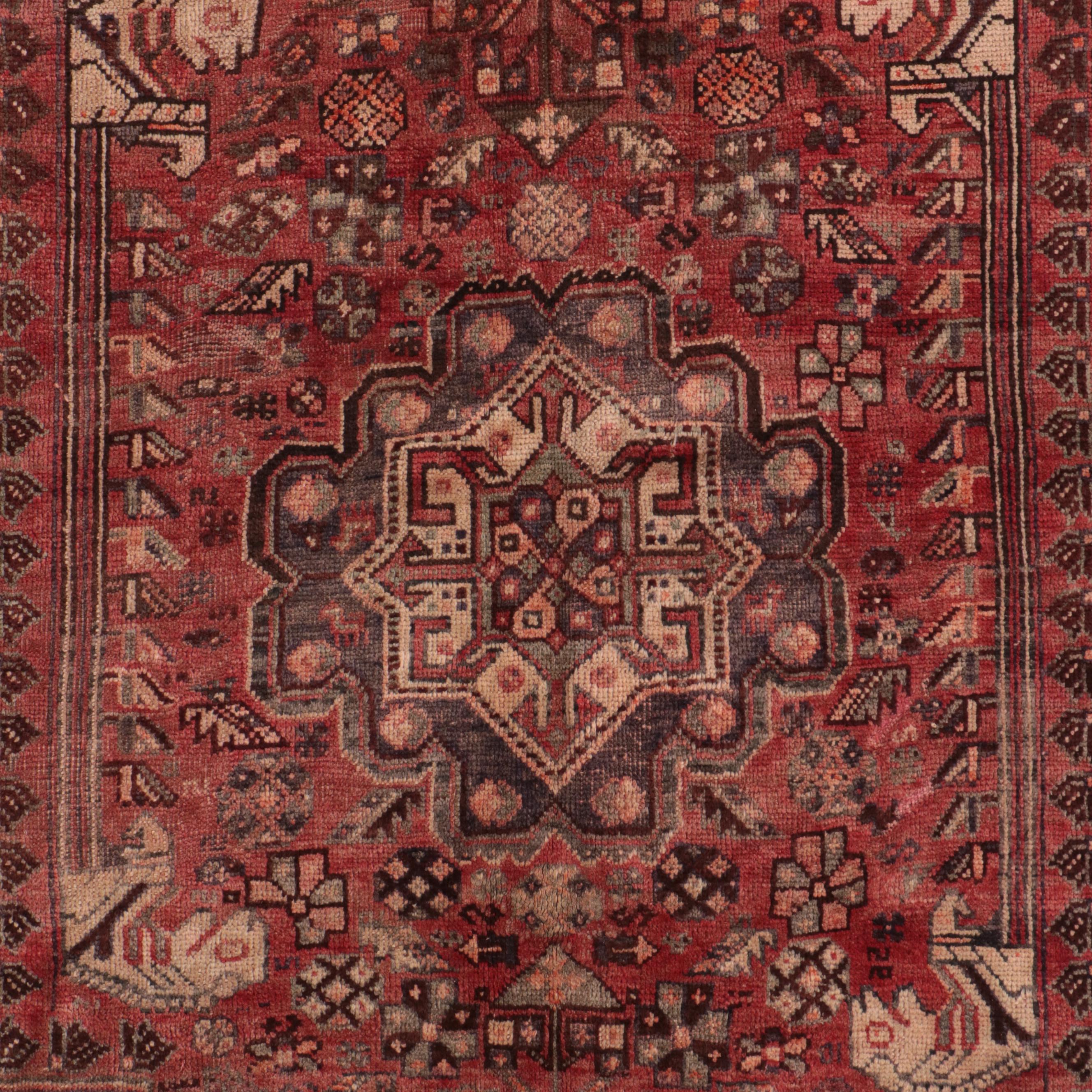 5'3 x 7'10 Hand-Knotted Persian Qashqai Area Rug