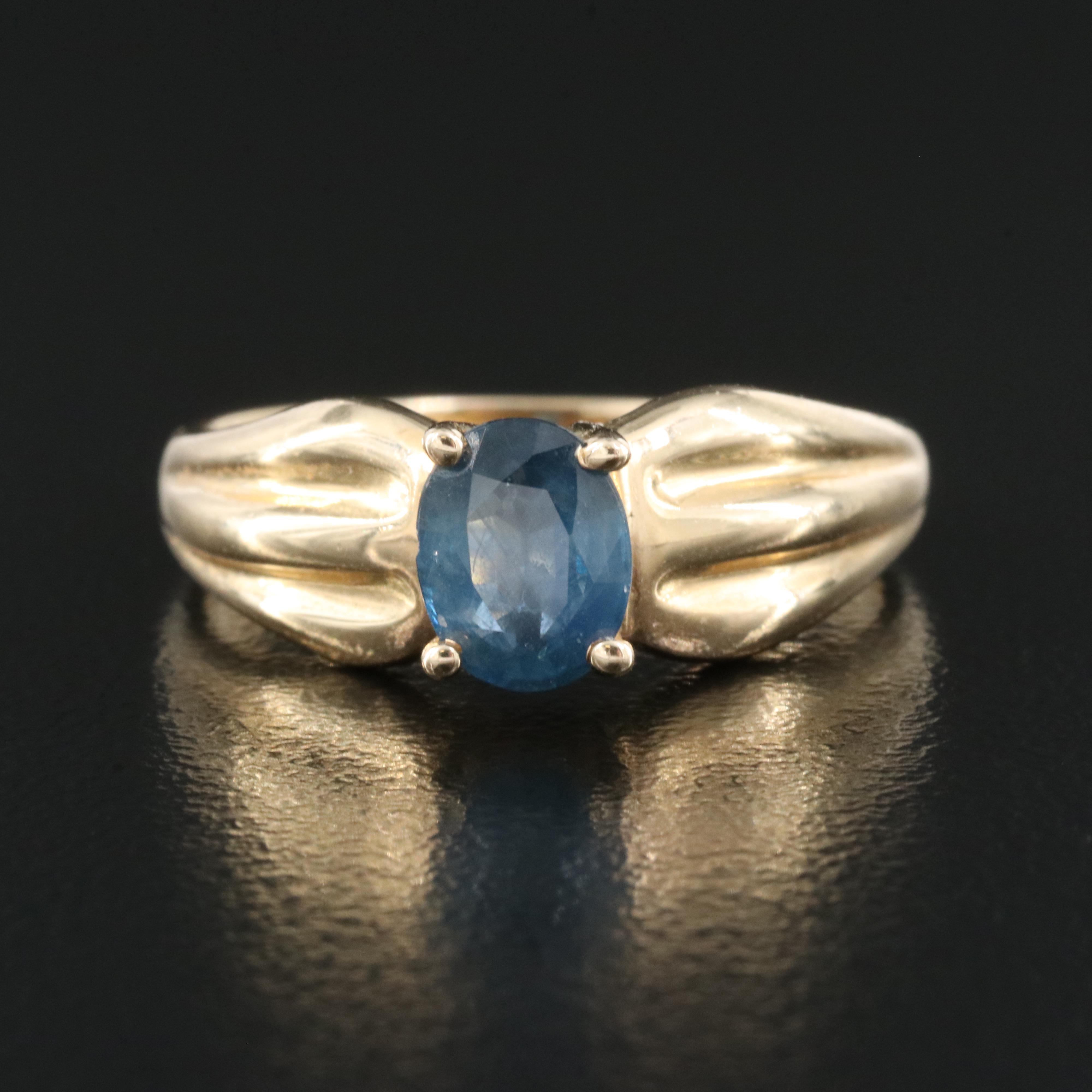 14K 1.04 CT Sapphire Ring