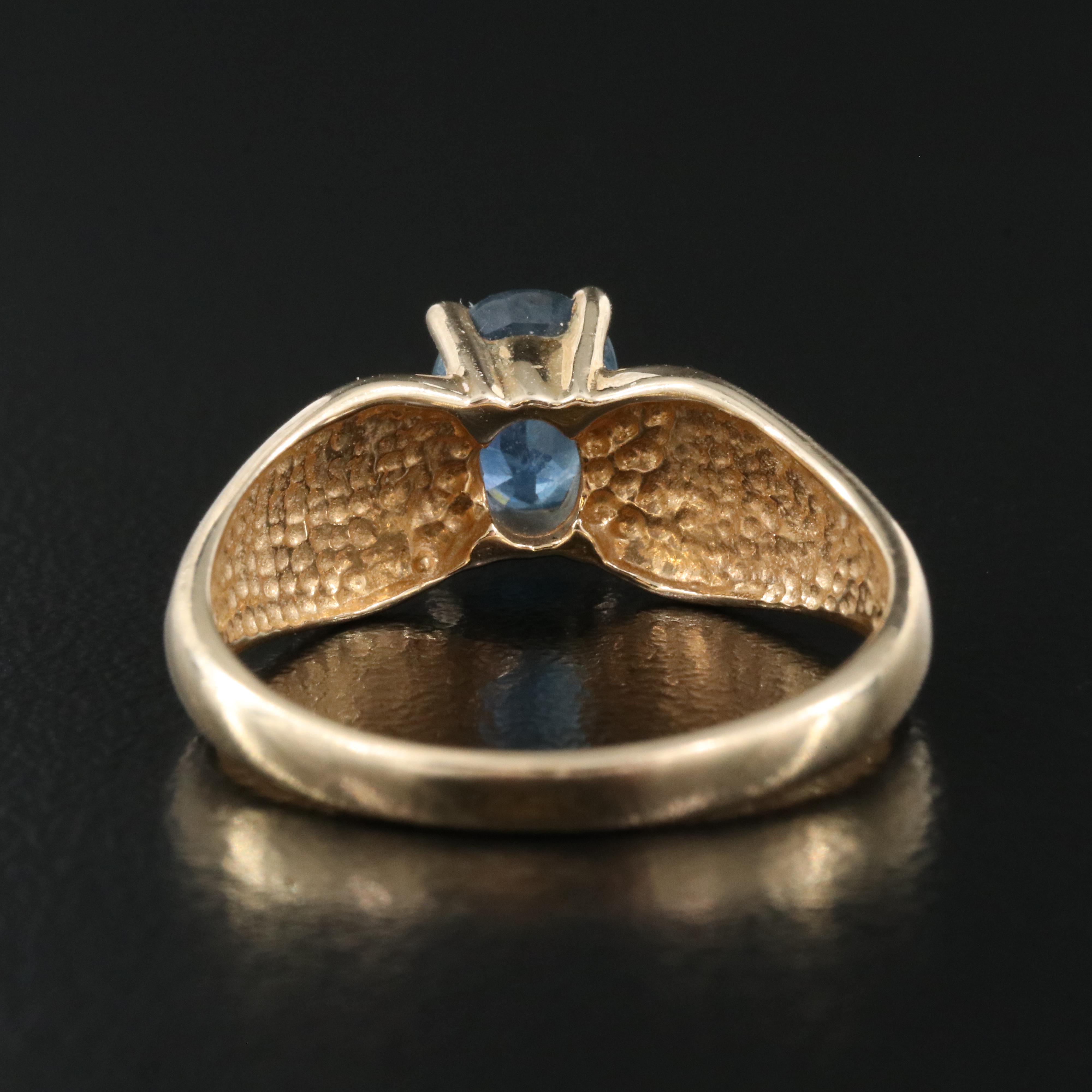 14K 1.04 CT Sapphire Ring