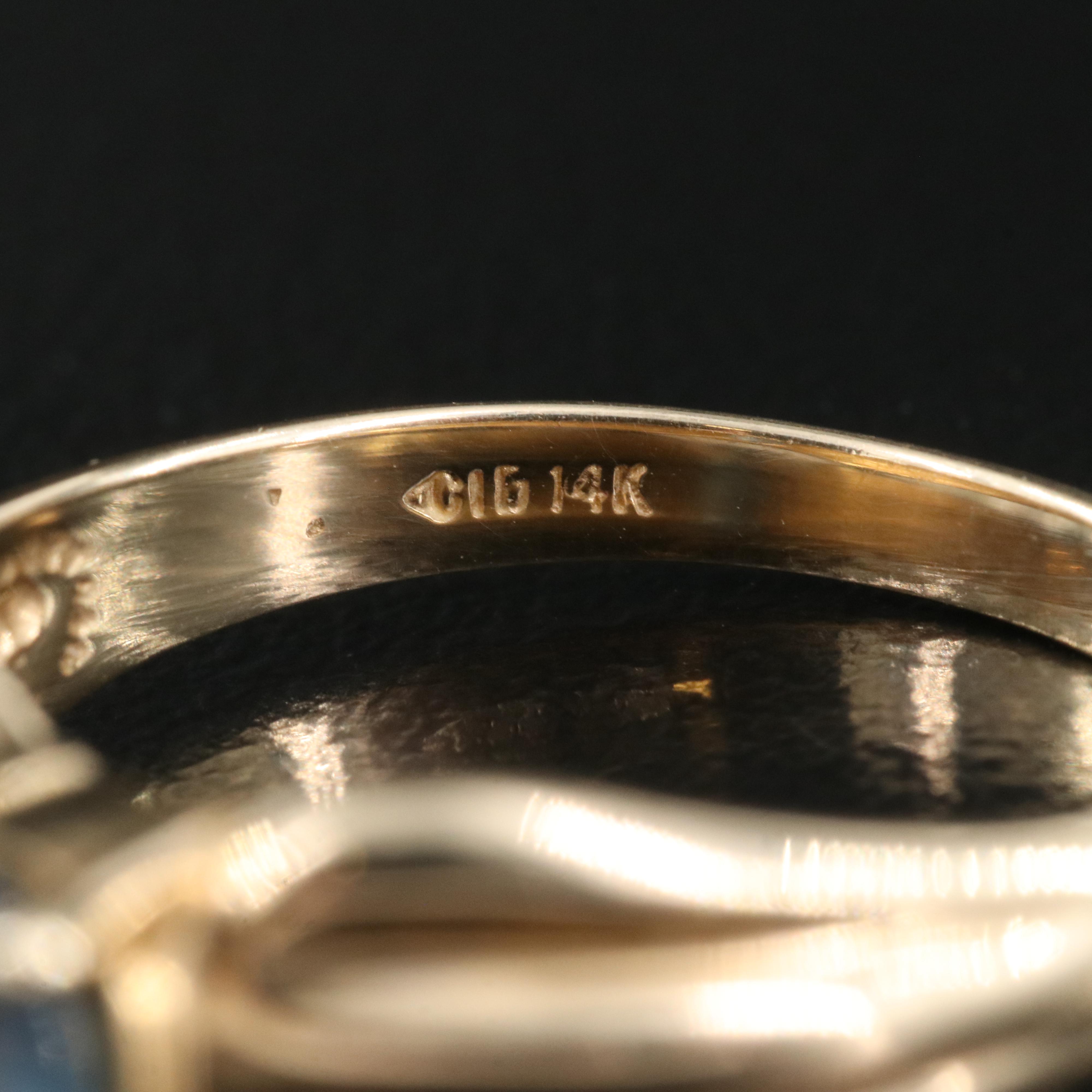 14K 1.04 CT Sapphire Ring