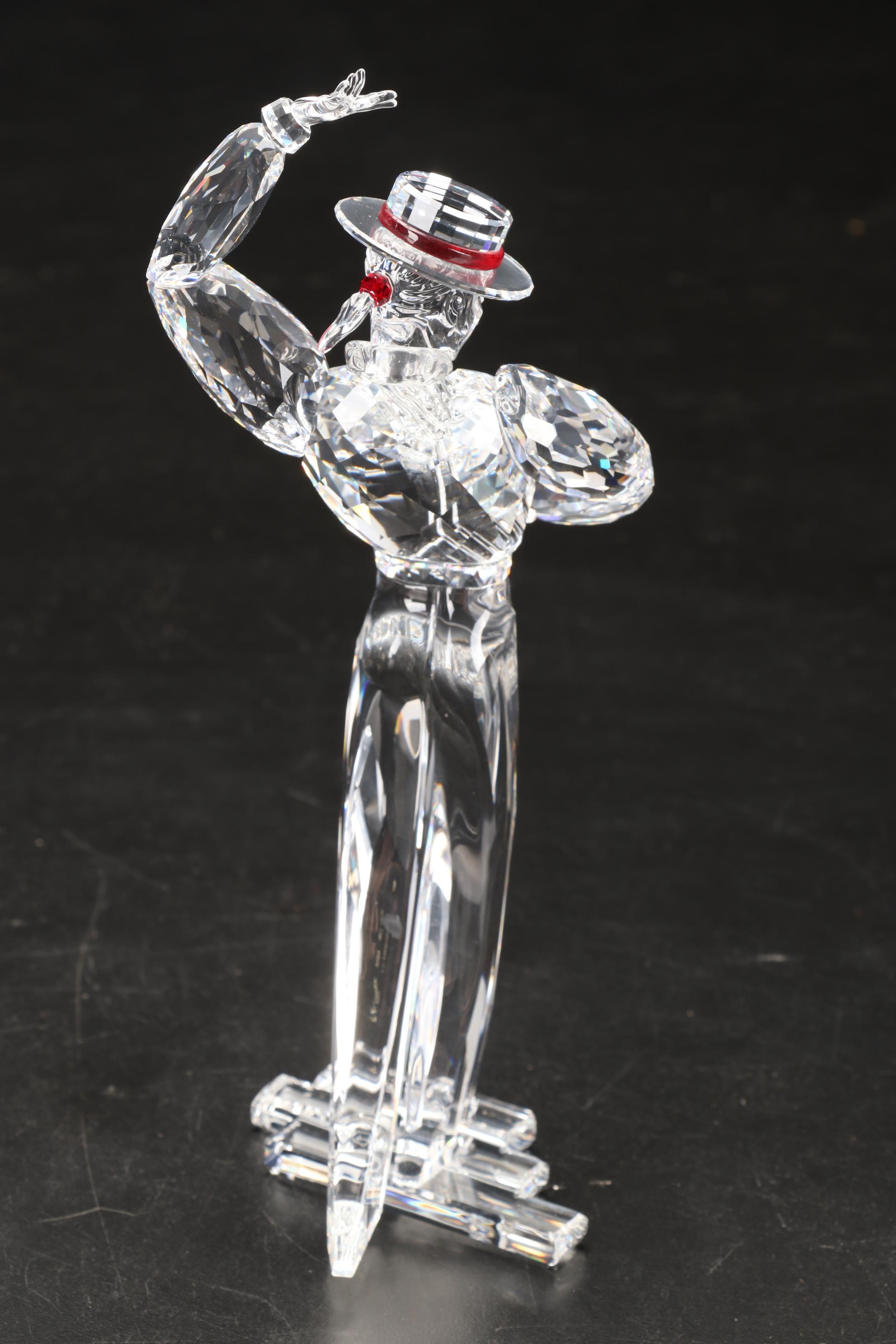 Swarovski Magic of Dance "Isadora," "Antonio," and "Anna" Crystal Figurines