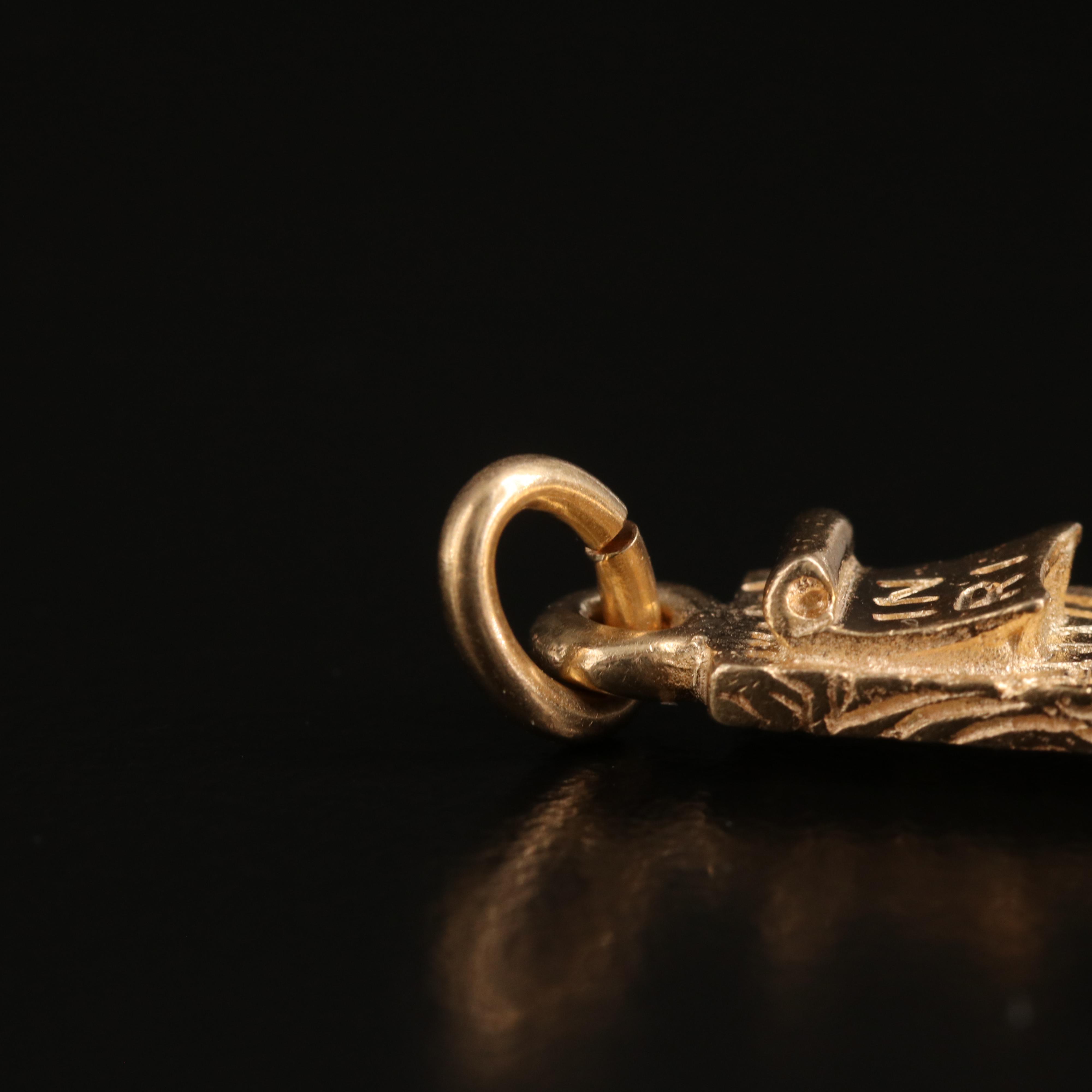 14K Crucifix Pendant