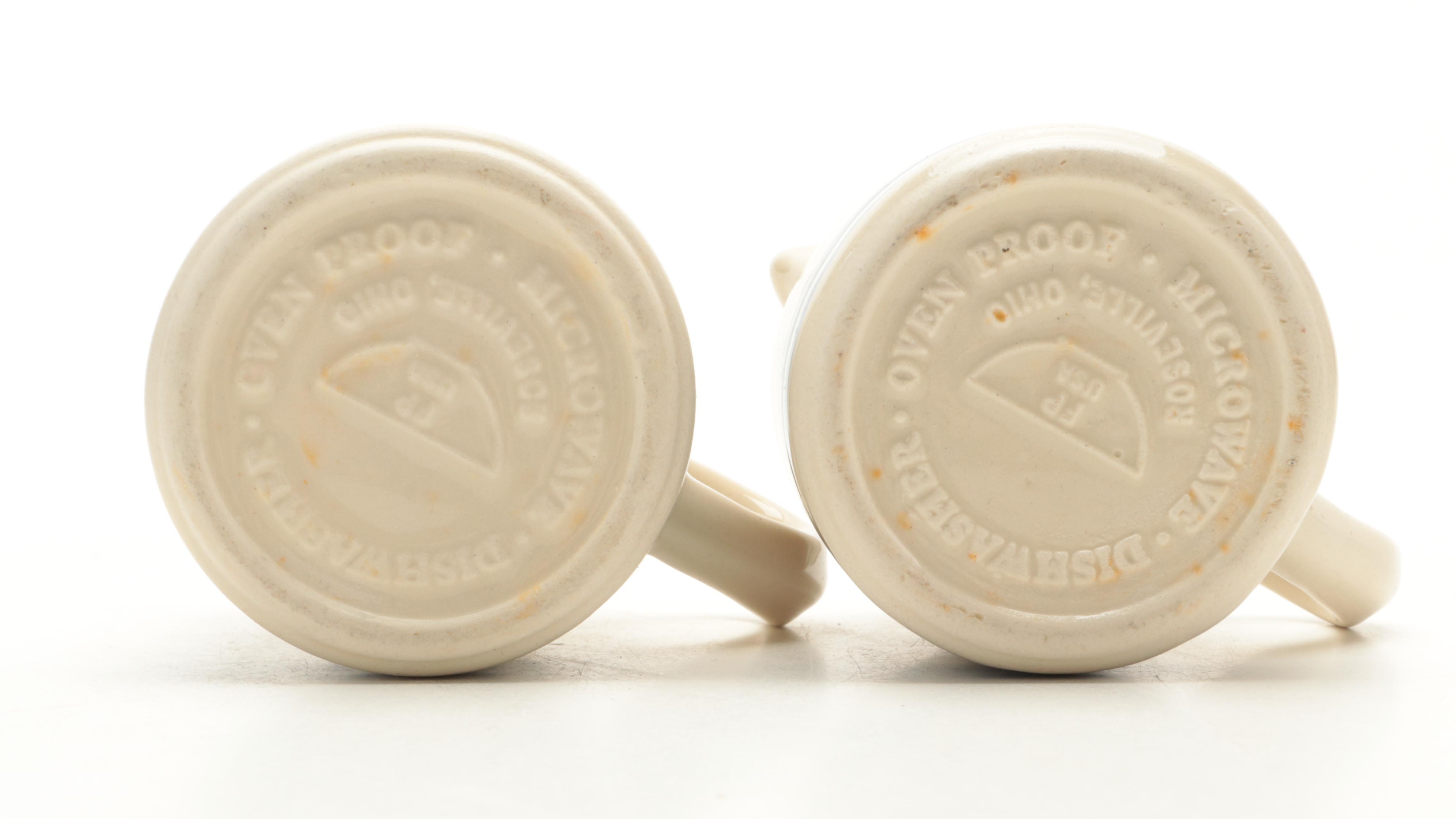 Friendship Pottery "Blue Stripe" and Robinson Ransbottom Stoneware Bakeware