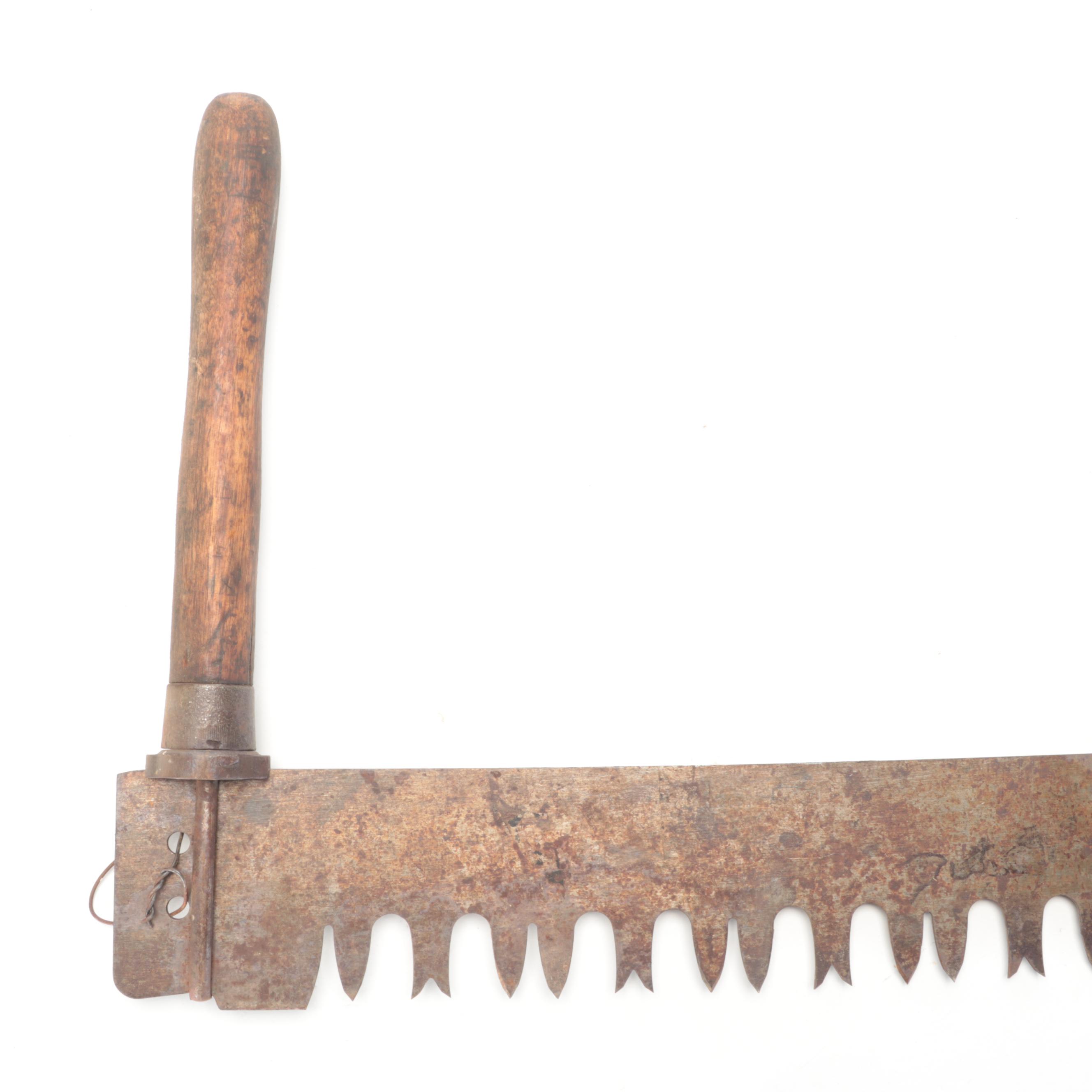Two-Man Crosscut Saw, Antique