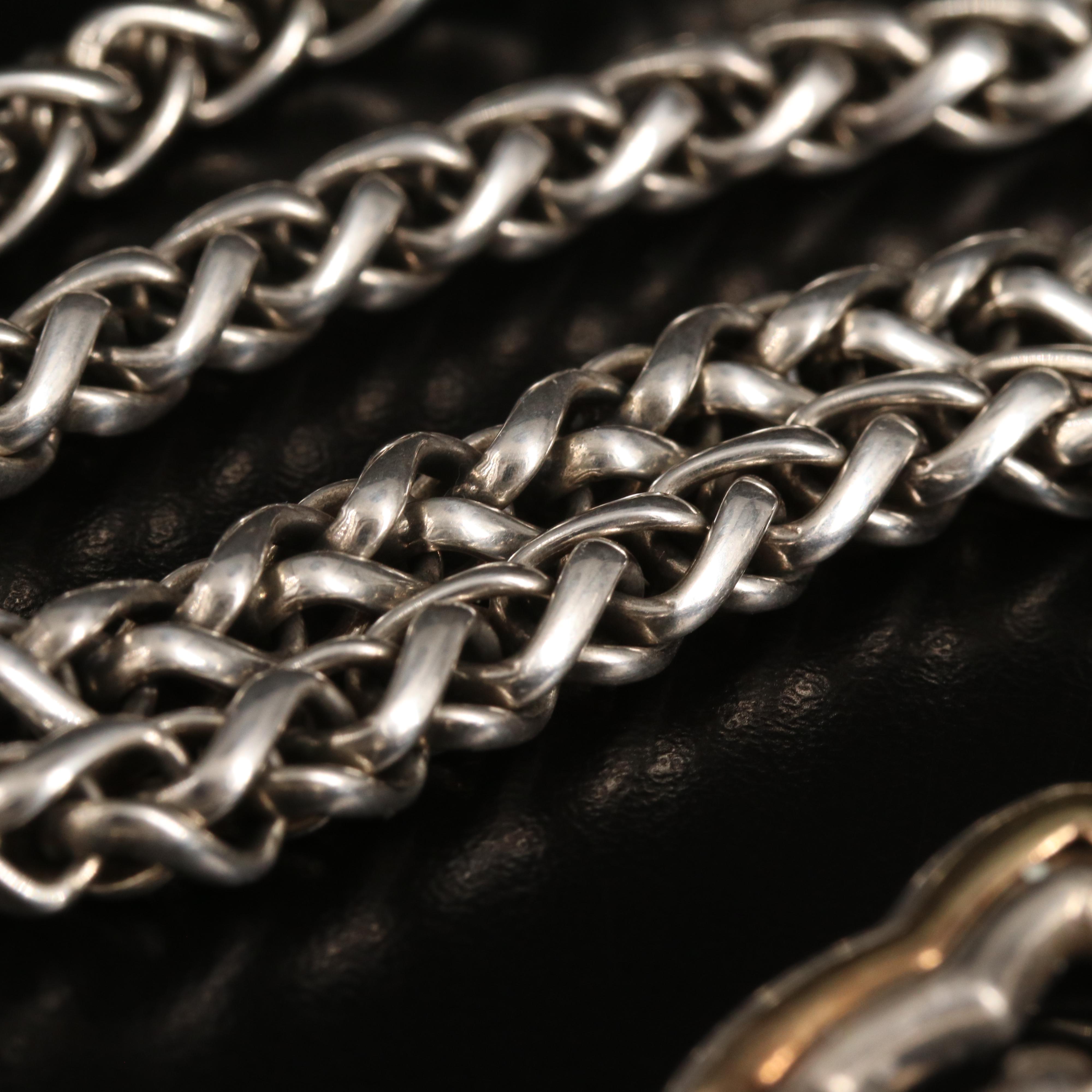 David Yurman Sterling Quatrefoil Lariat with 18K Accents