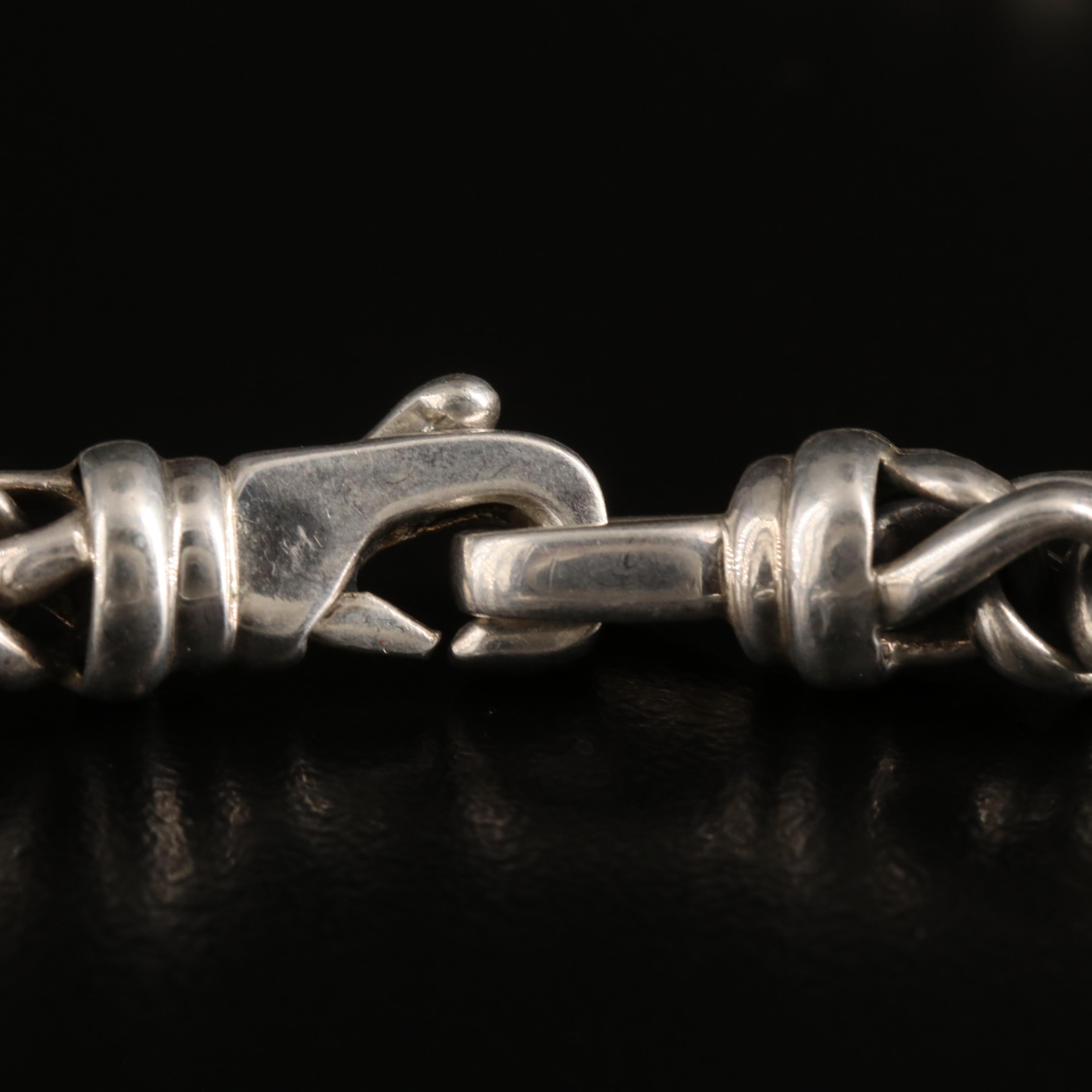 David Yurman Sterling Quatrefoil Lariat with 18K Accents