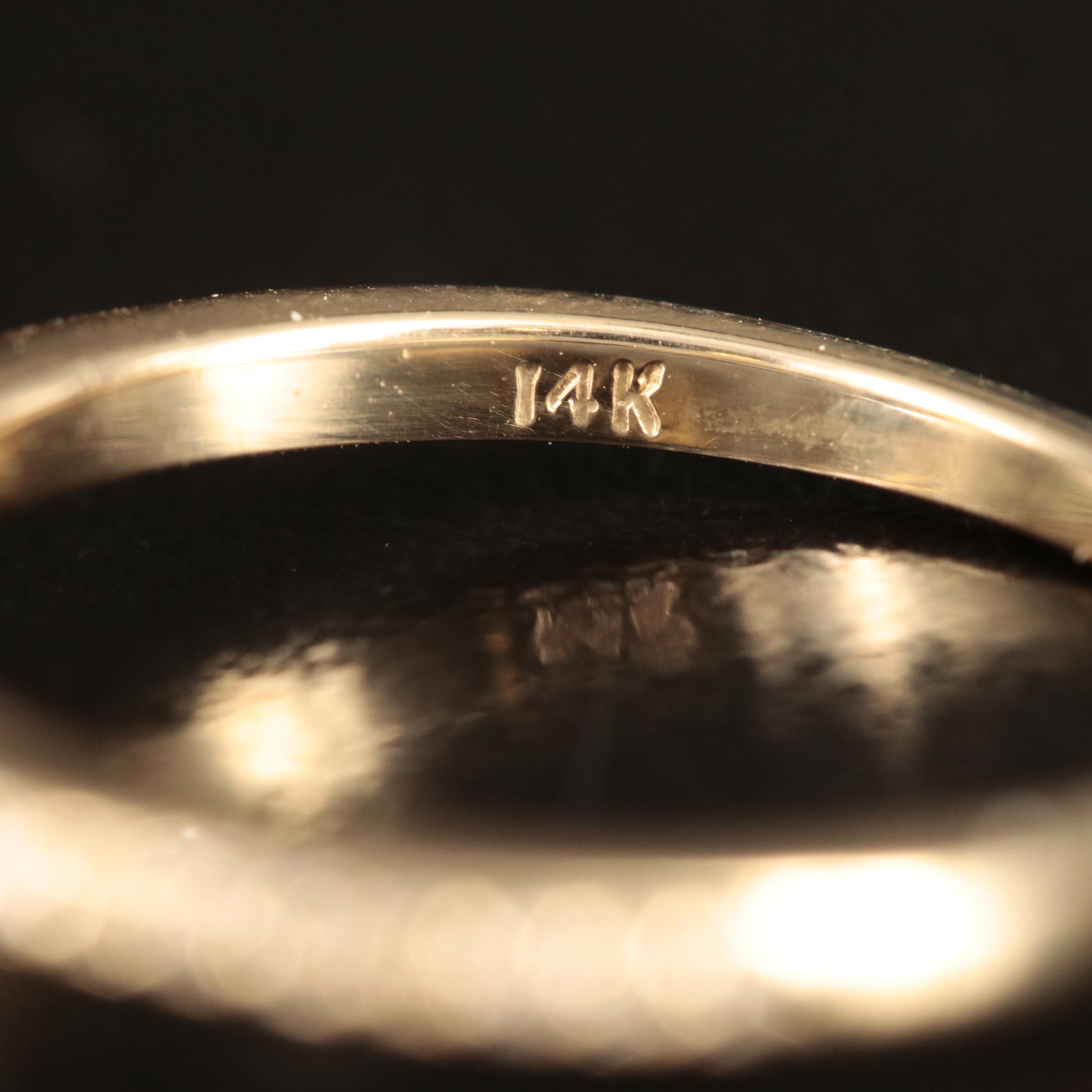 14K 1.01 CTW Diamond Halo Ring with Fancy Intense Blue Center