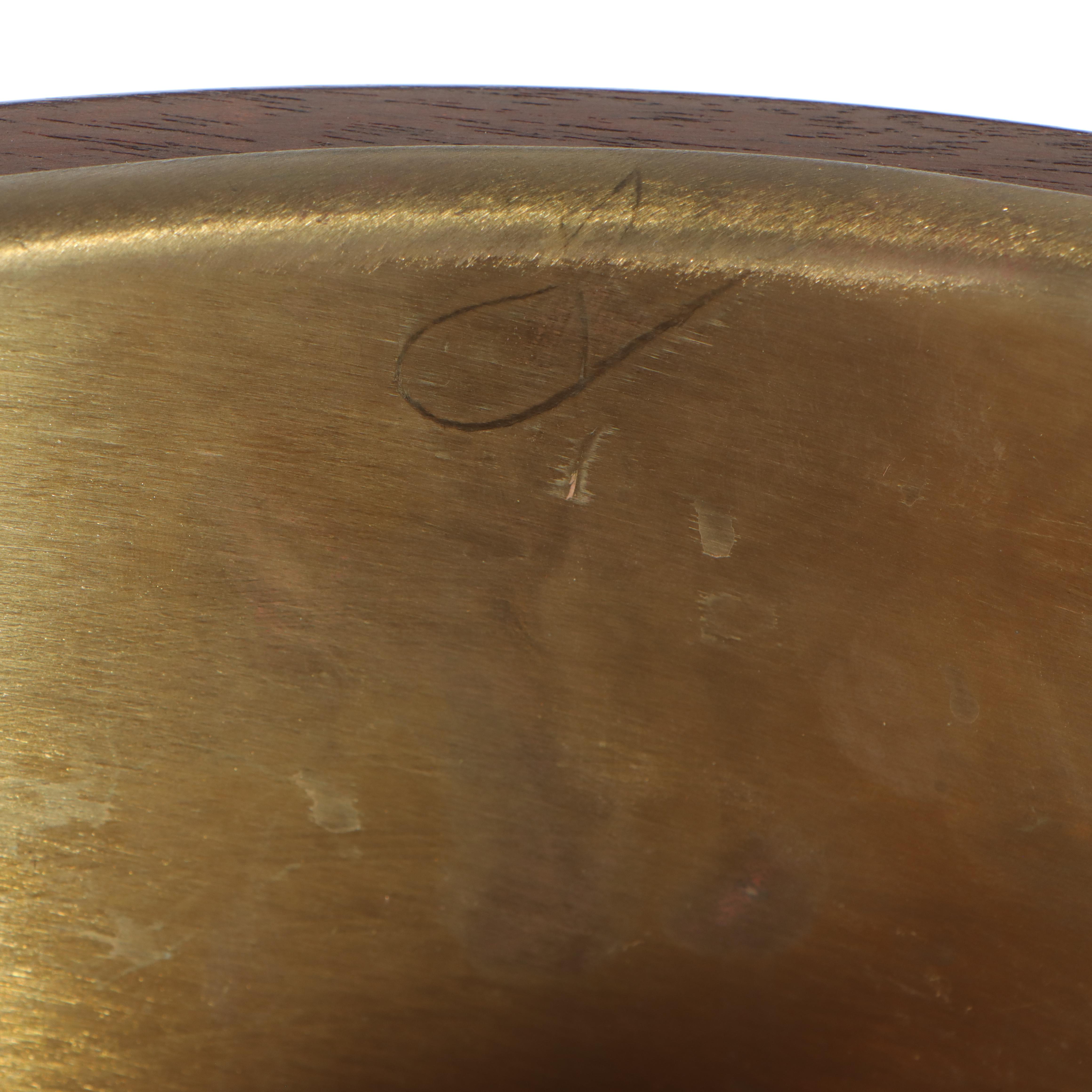 Regency Style Mahogany, Marquetry, and Brass Jardinière