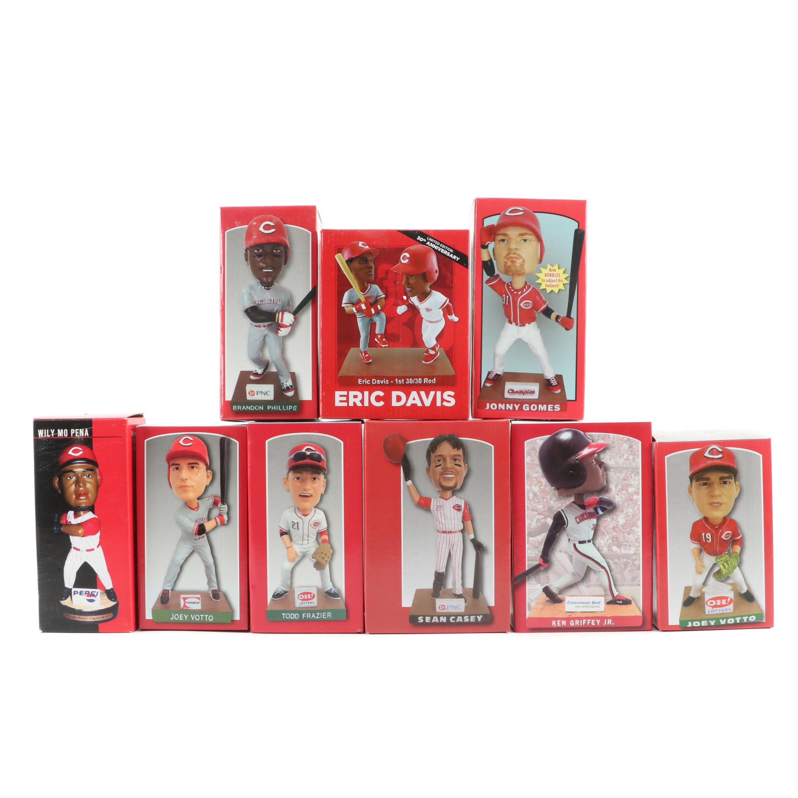 Cincinnati Reds Joey Votto, Ken Griffey Jr., Sean Casey and More Bobbleheads