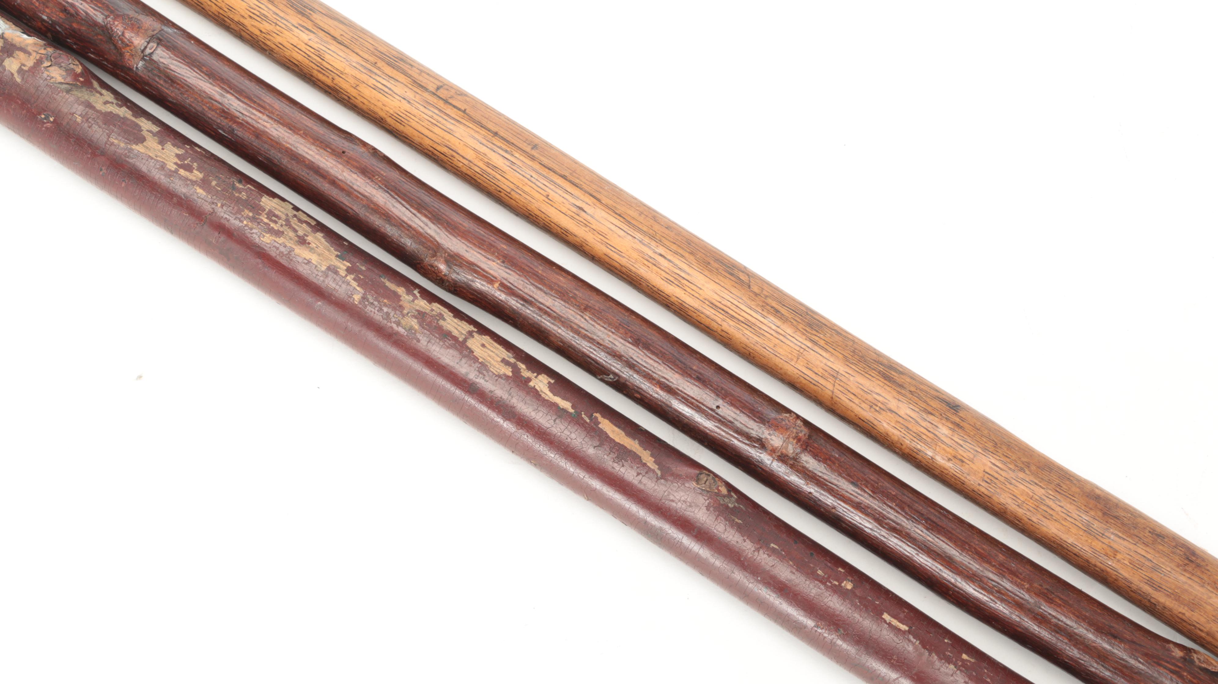 Hand-Carved Wooden Canes Including Thornwood and Bentwood