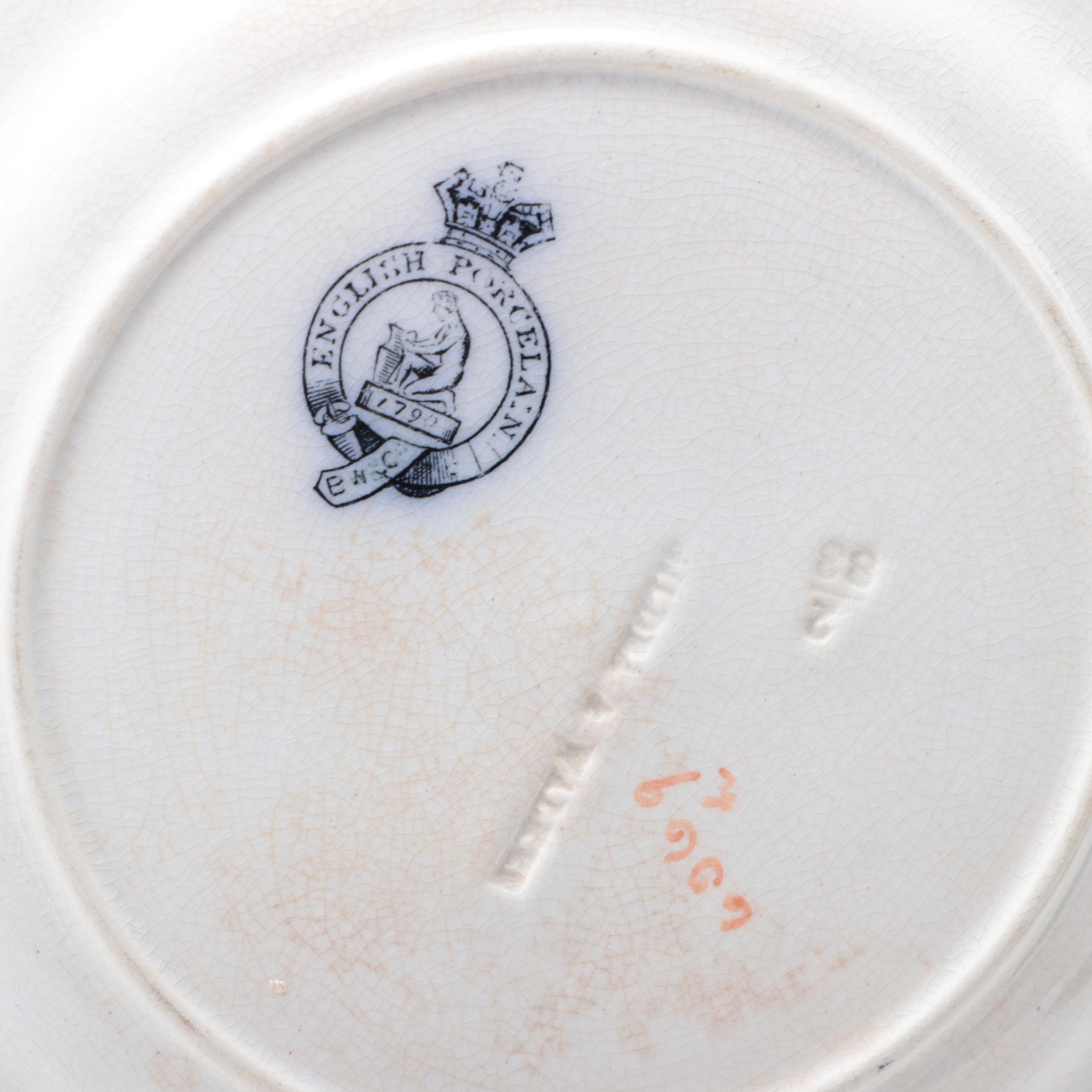 Bates, Walker & Co and Other English Earthenware Chinoiserie Pattern Plates