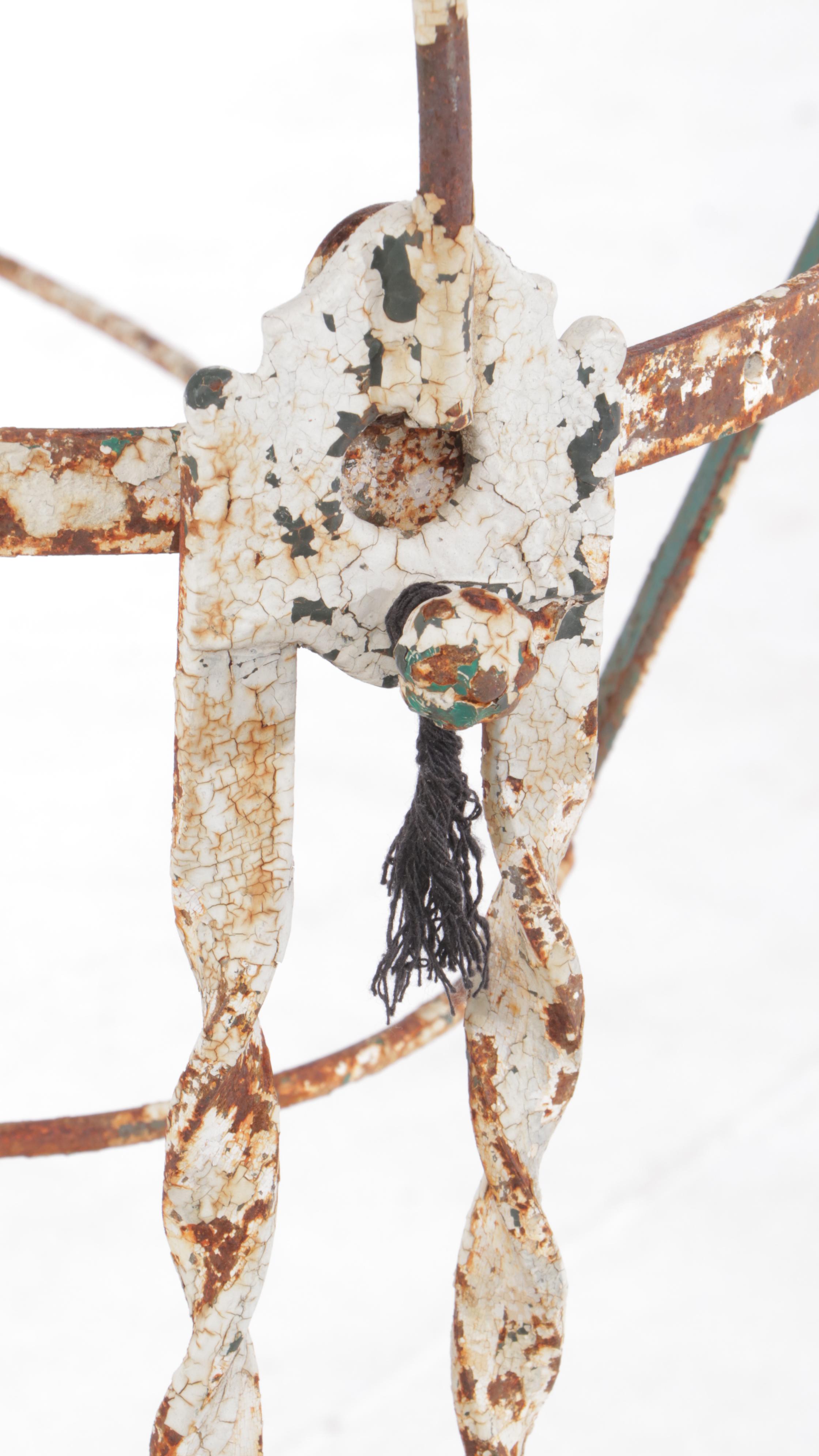 French Wrought Iron Rocking Cradle, 19th Century