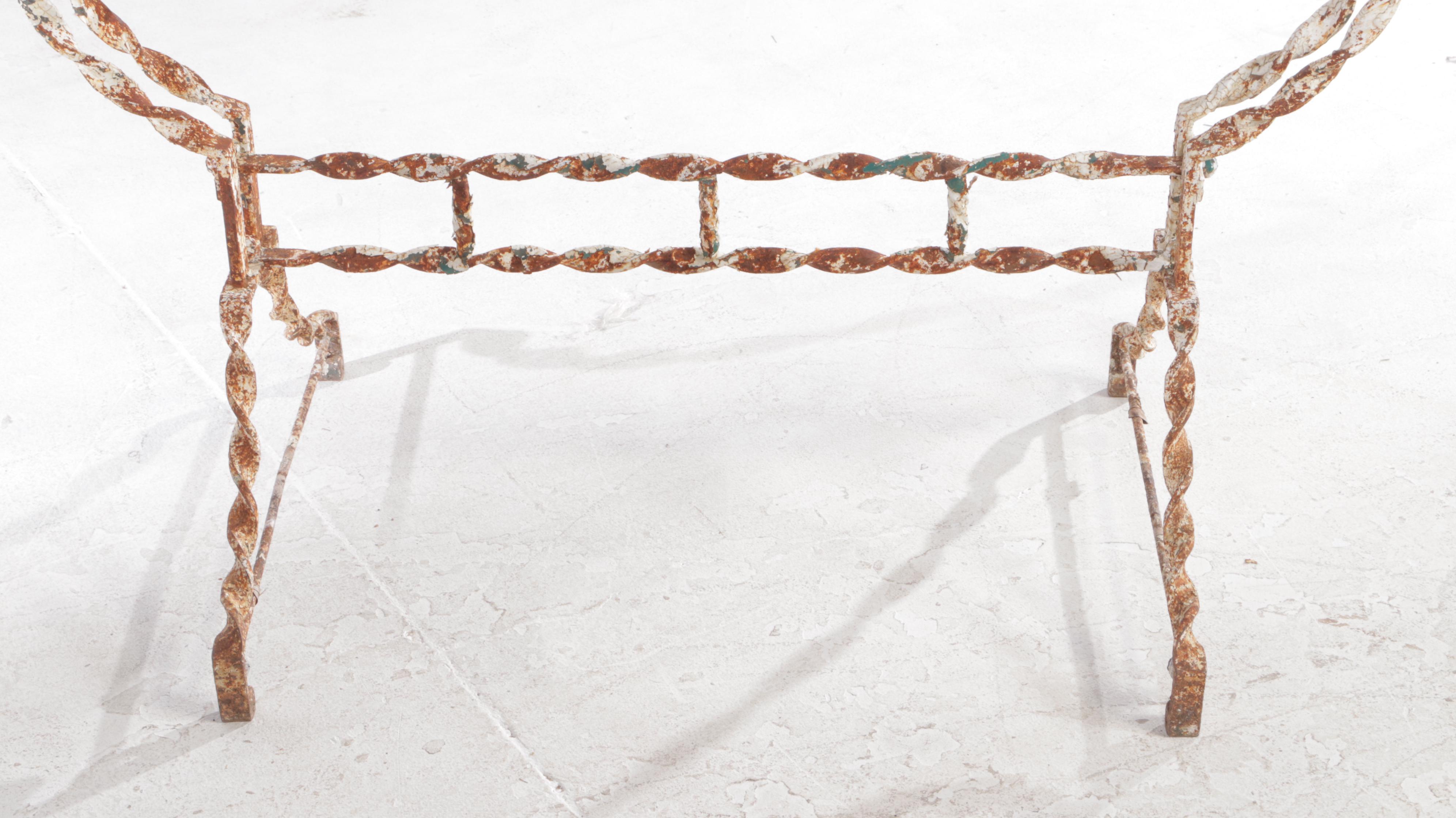 French Wrought Iron Rocking Cradle, 19th Century