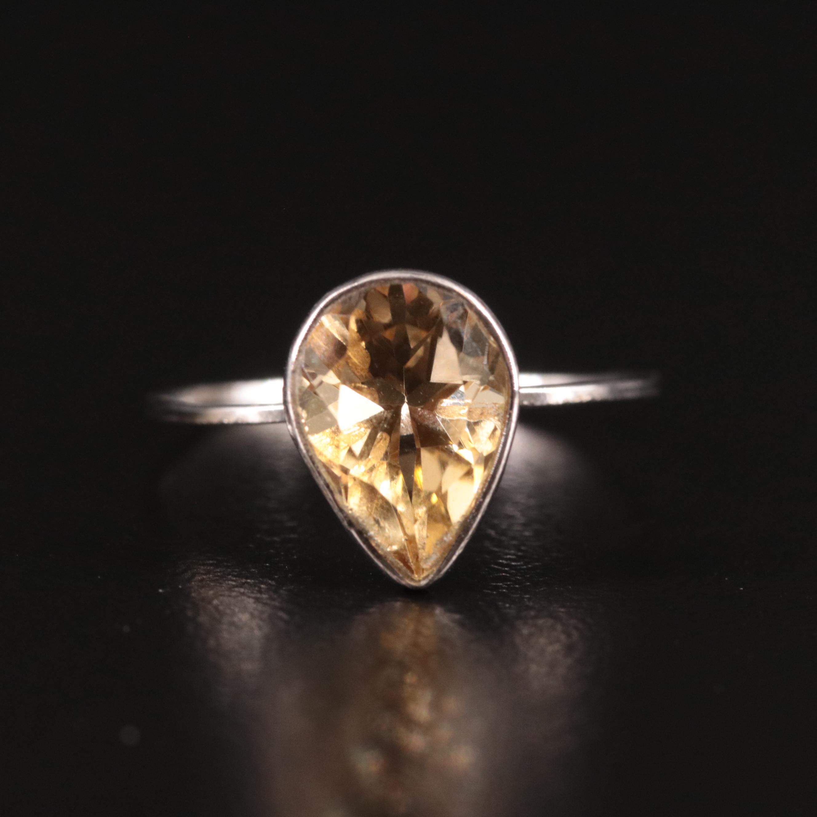 14K Citrine Ring