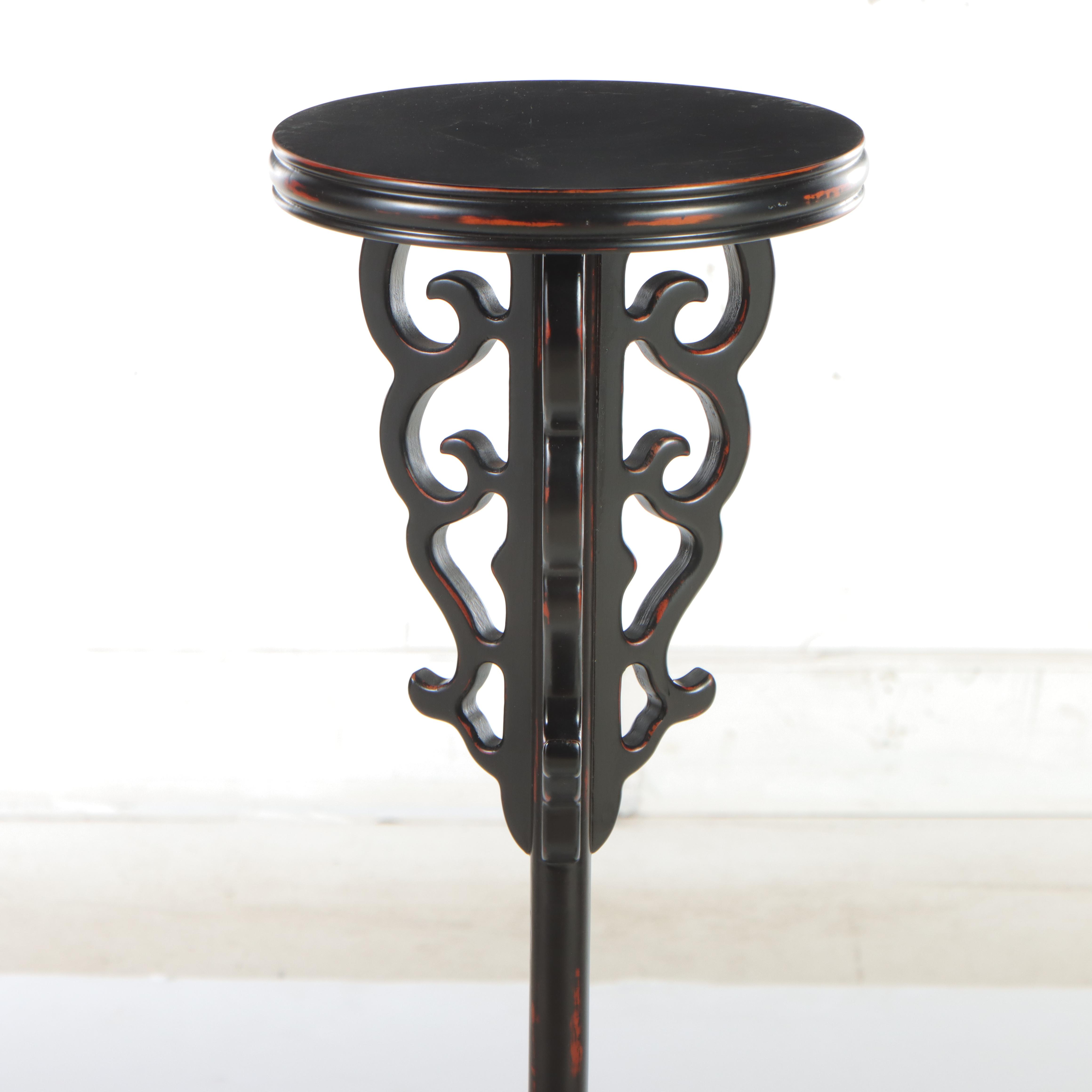 Pair of Chinese Lacquered Pedestals