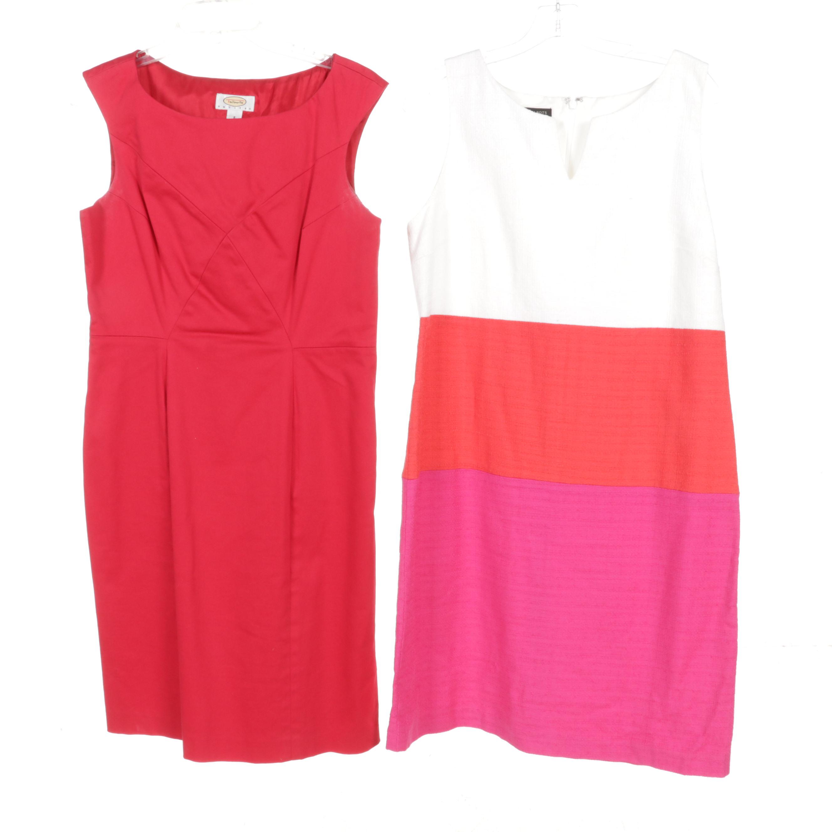 Calvin Klein, Talbots, and Ann Taylor Dresses with Wilsons Leather Jacket