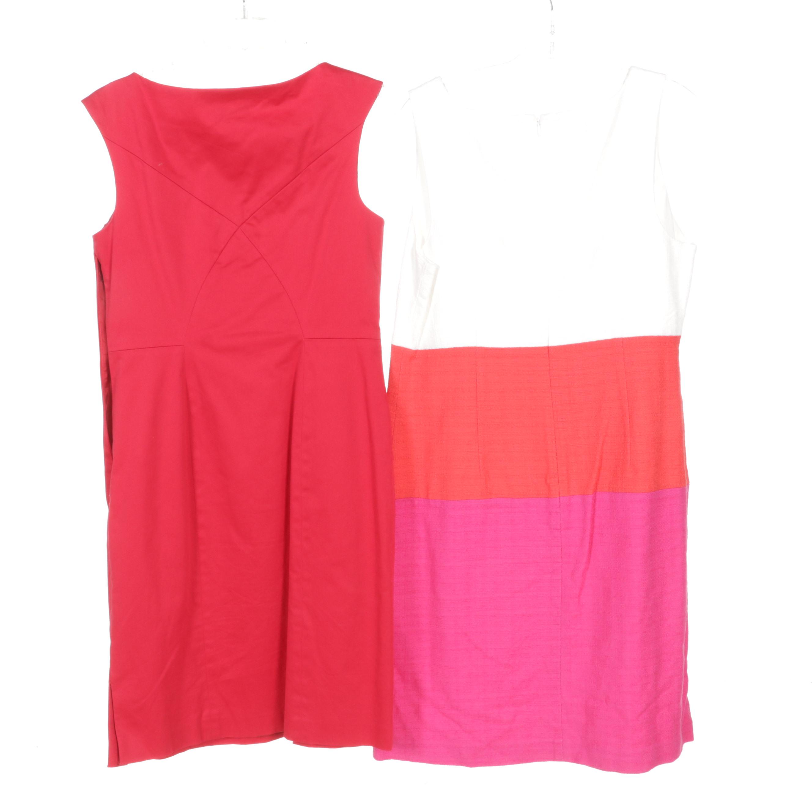 Calvin Klein, Talbots, and Ann Taylor Dresses with Wilsons Leather Jacket