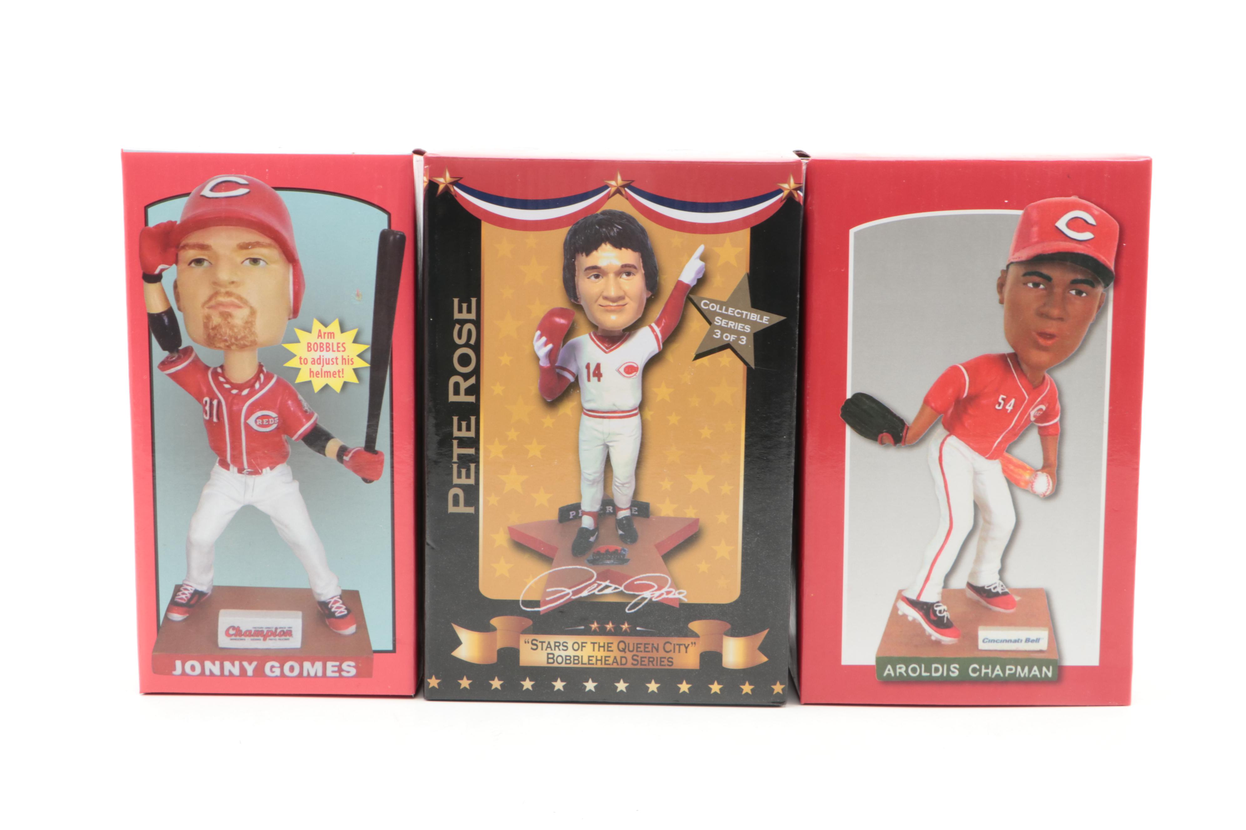 Rose, Suarez, Chapman and More Cincinnati Reds Bobbleheads with MLB Game Tickets