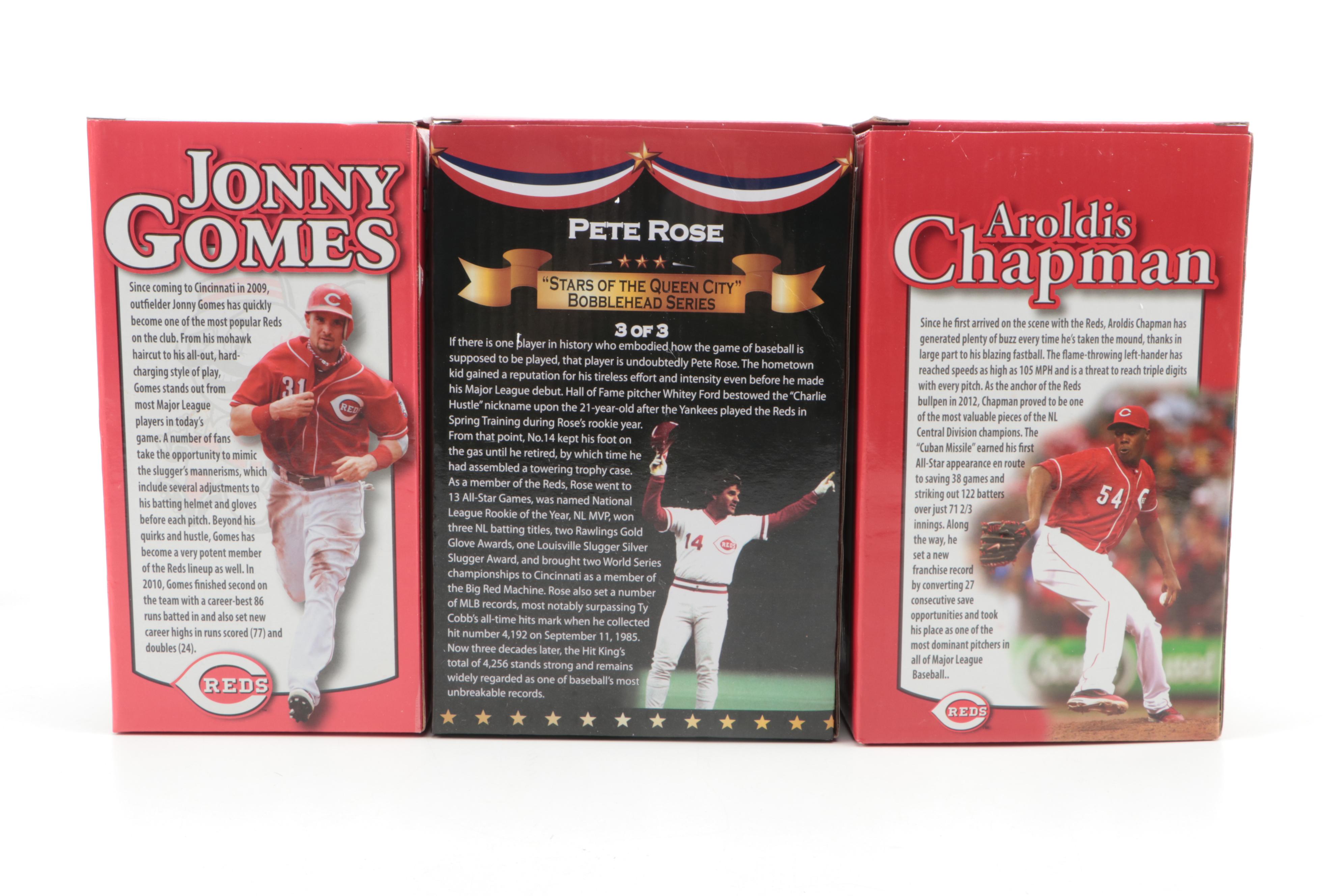 Rose, Suarez, Chapman and More Cincinnati Reds Bobbleheads with MLB Game Tickets