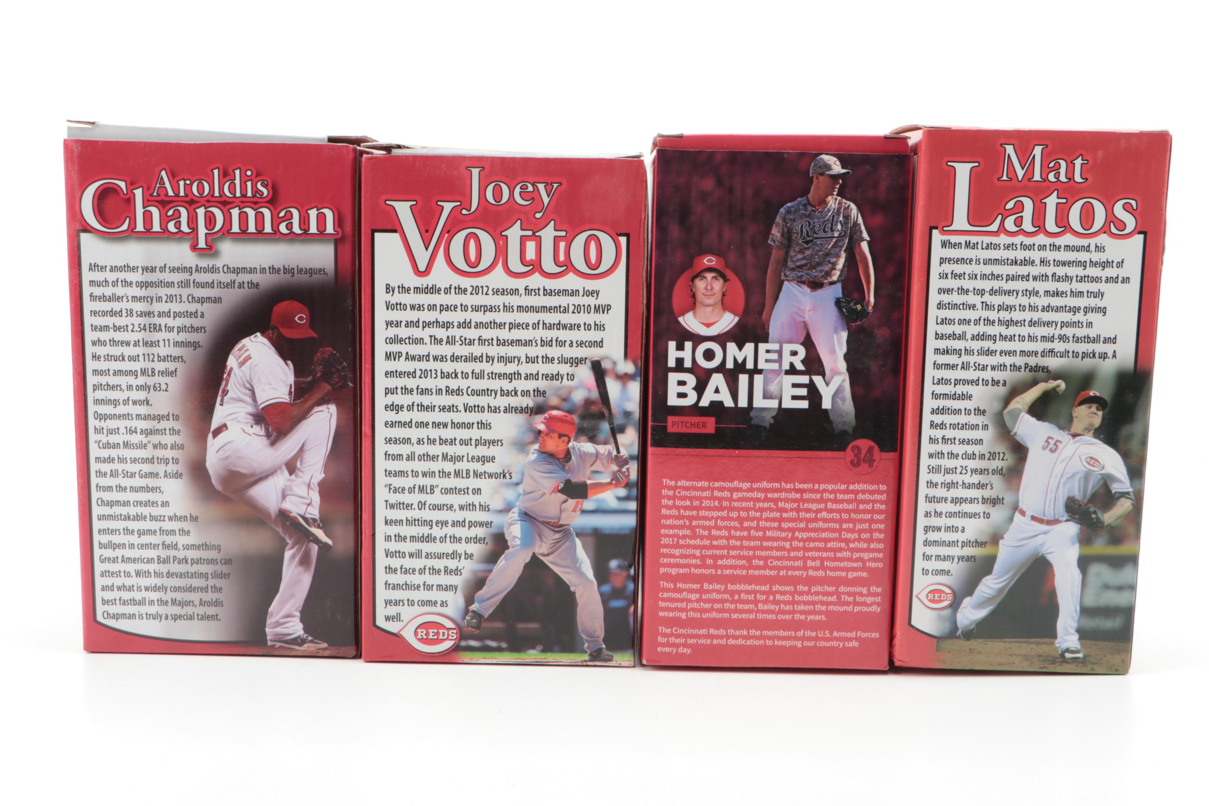 Rose, Suarez, Chapman and More Cincinnati Reds Bobbleheads with MLB Game Tickets