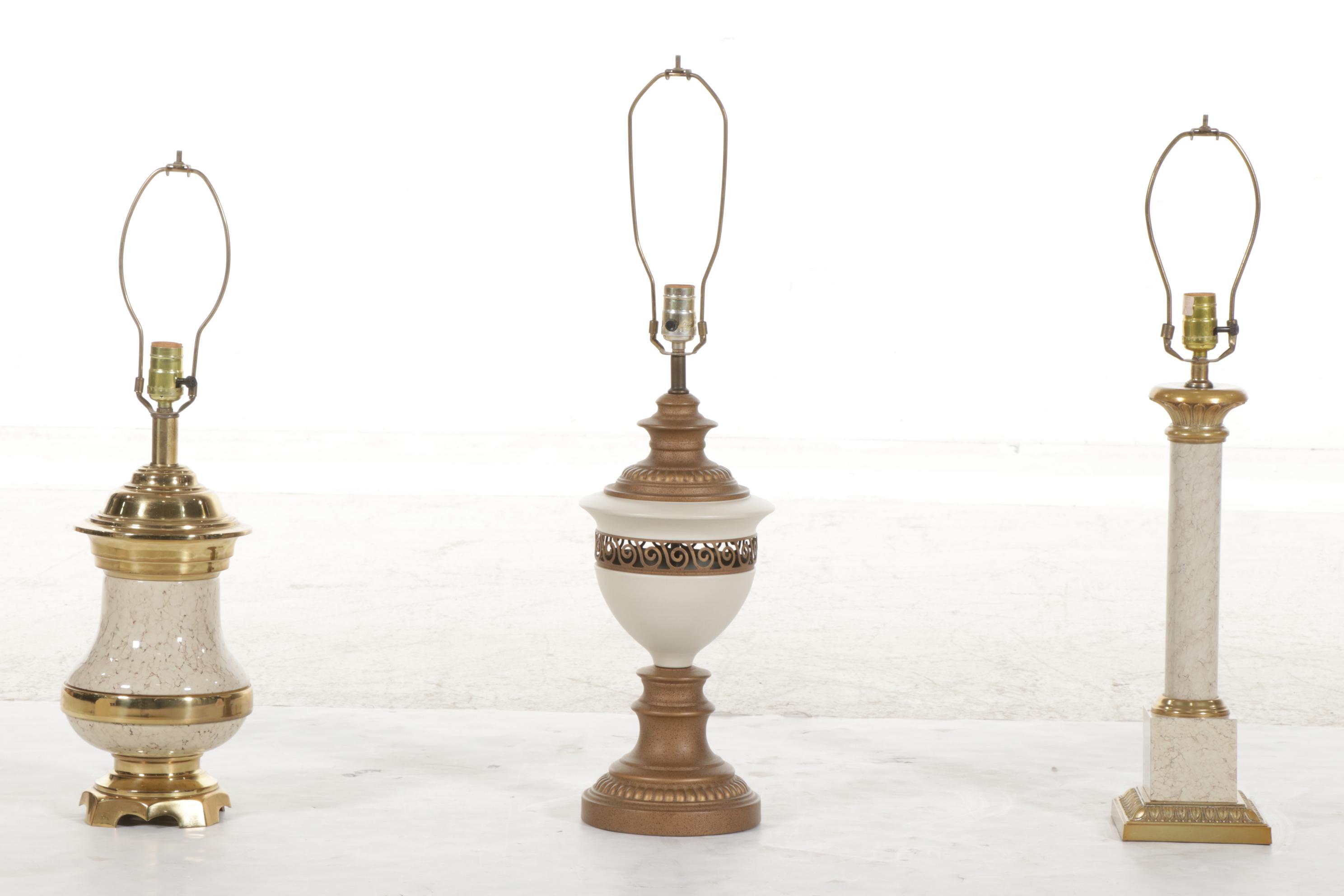 Brass and Metal Table Lamps Featuring Automax