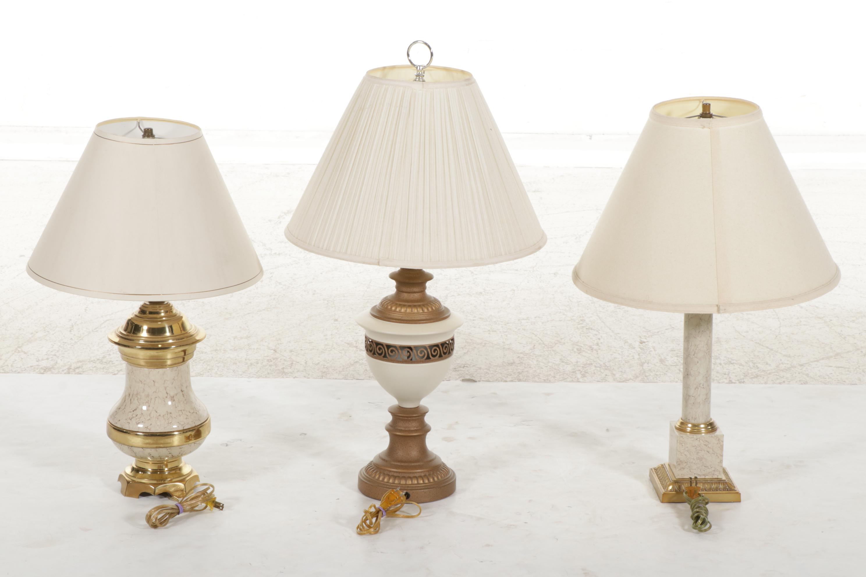 Brass and Metal Table Lamps Featuring Automax