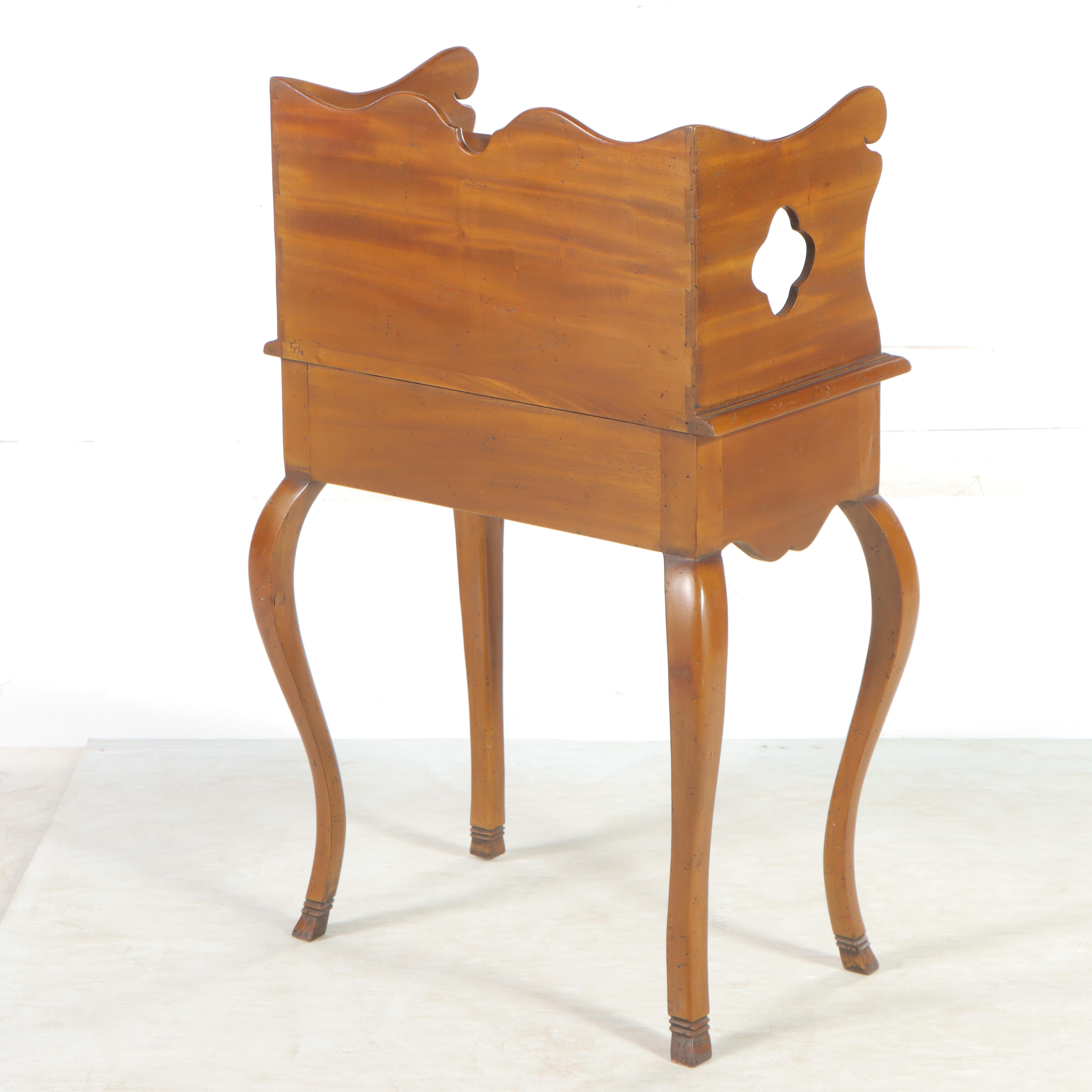 French Provincial Style Hardwood Nightstand
