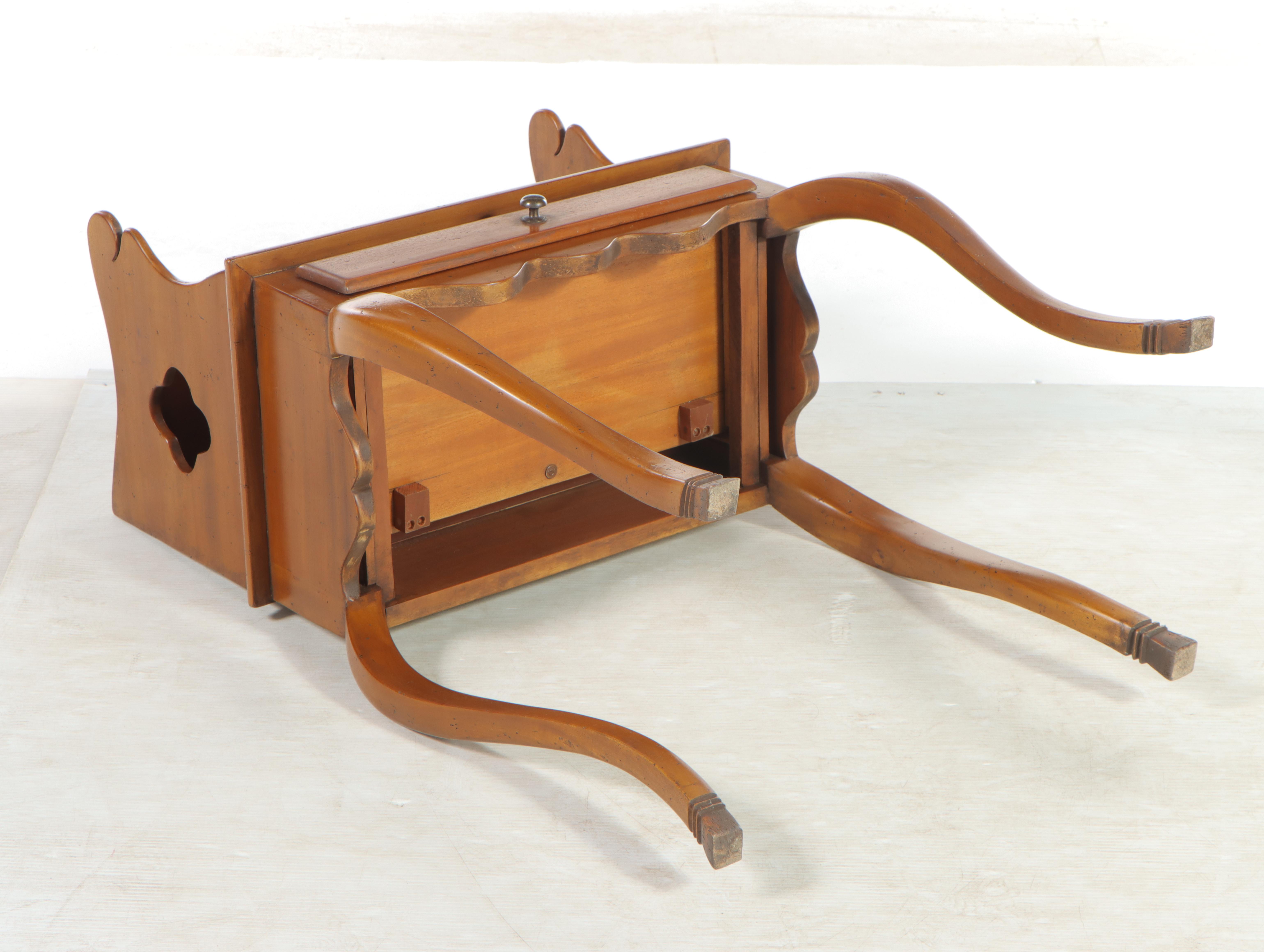 French Provincial Style Hardwood Nightstand