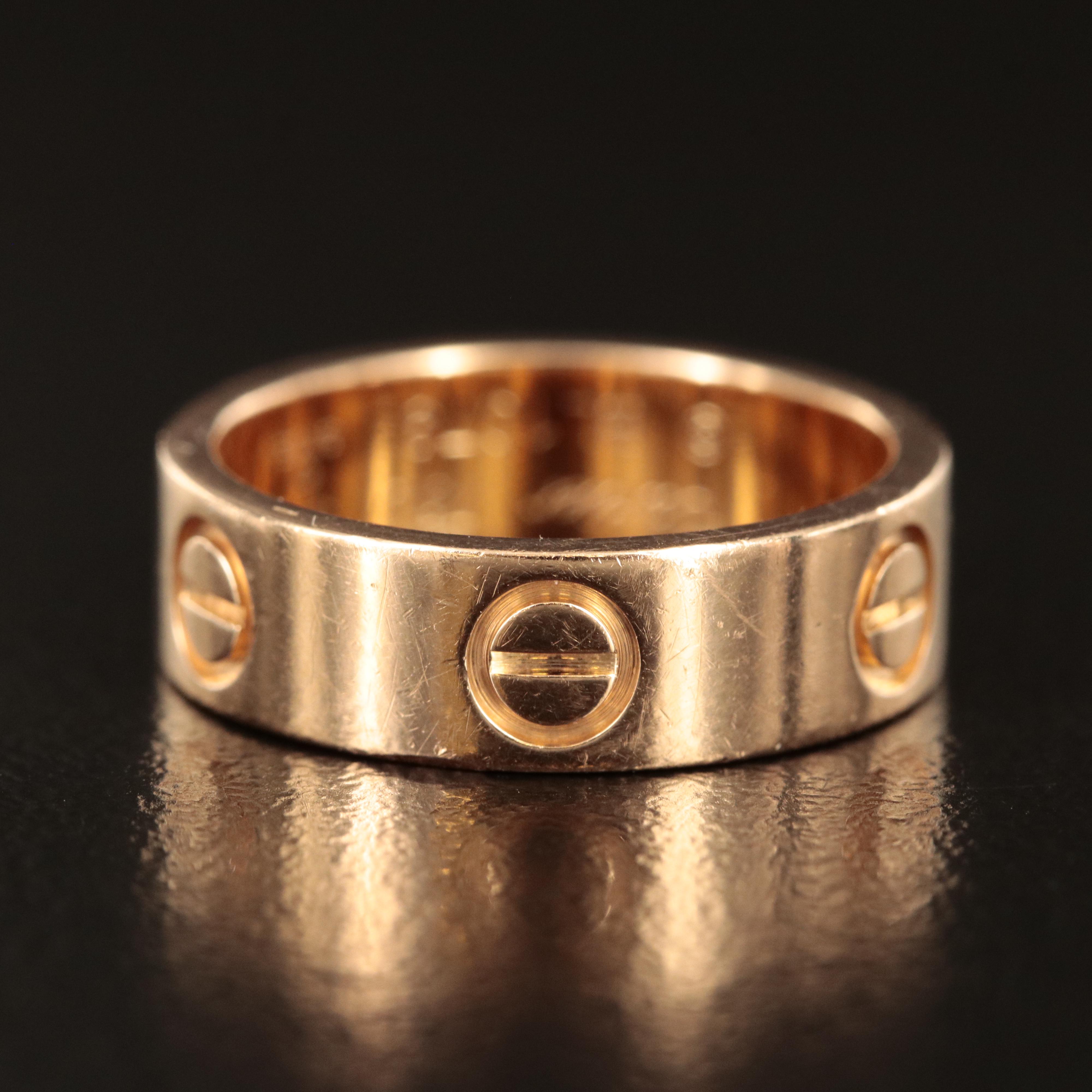 Cartier "Love" 18K Rose Gold Band