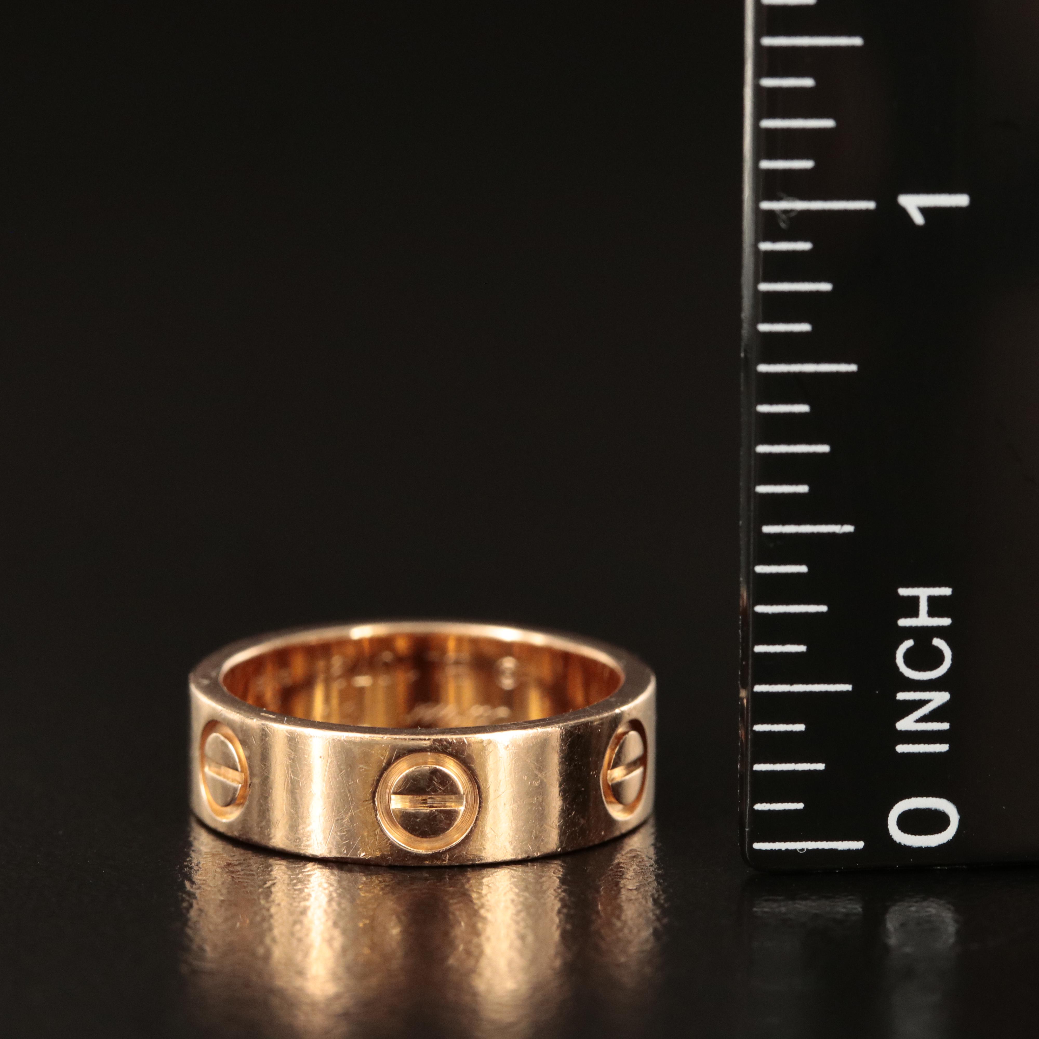 Cartier "Love" 18K Rose Gold Band