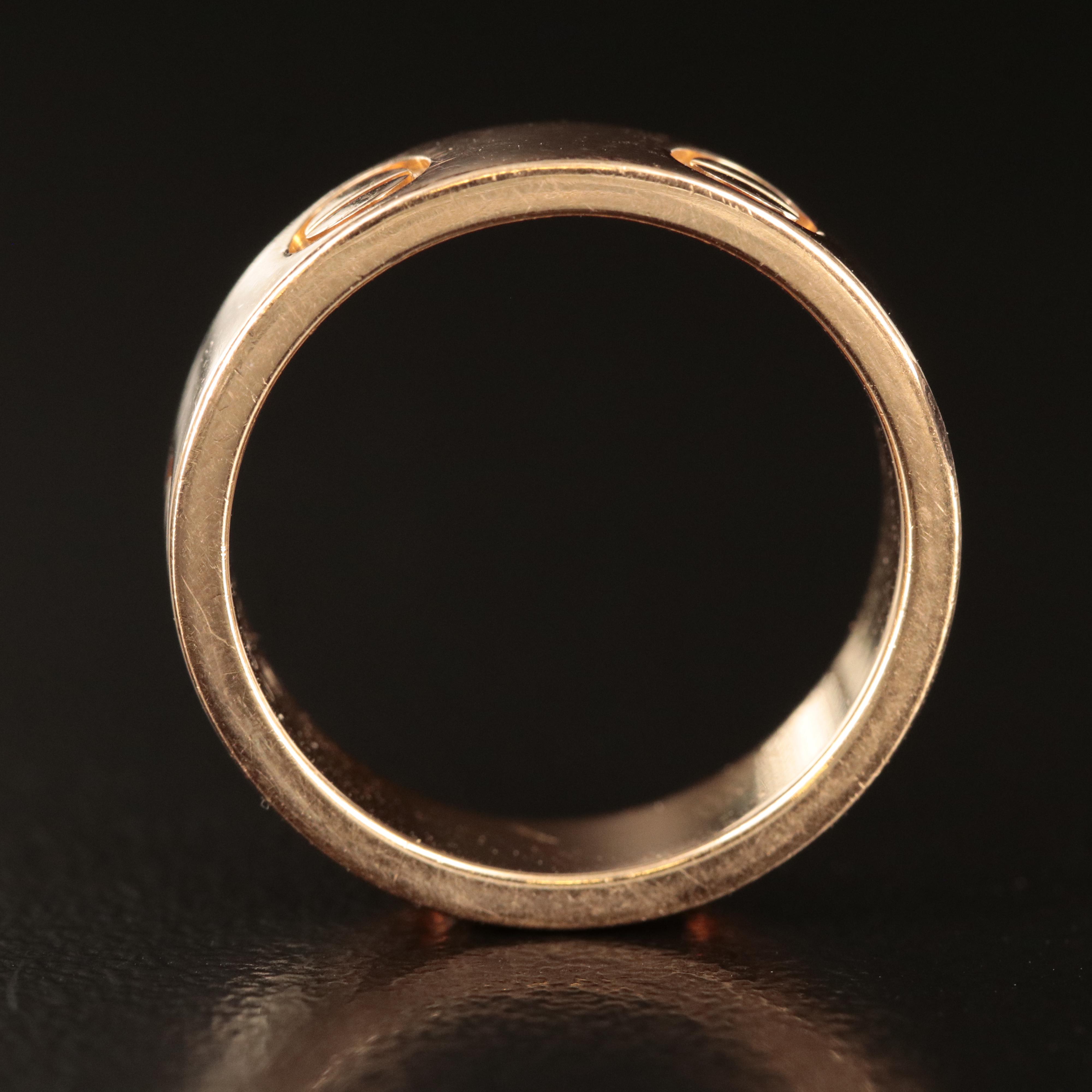 Cartier "Love" 18K Rose Gold Band