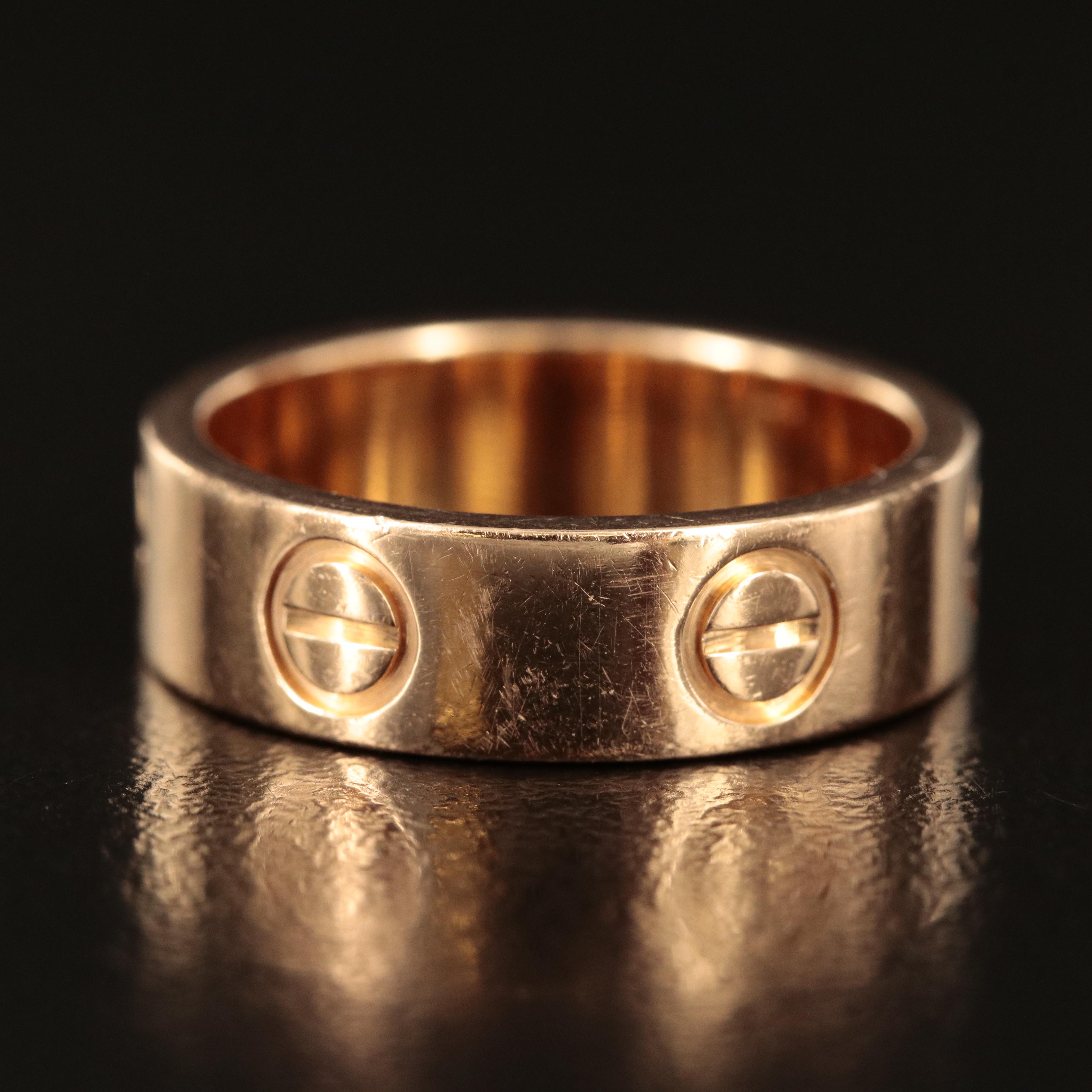 Cartier "Love" 18K Rose Gold Band