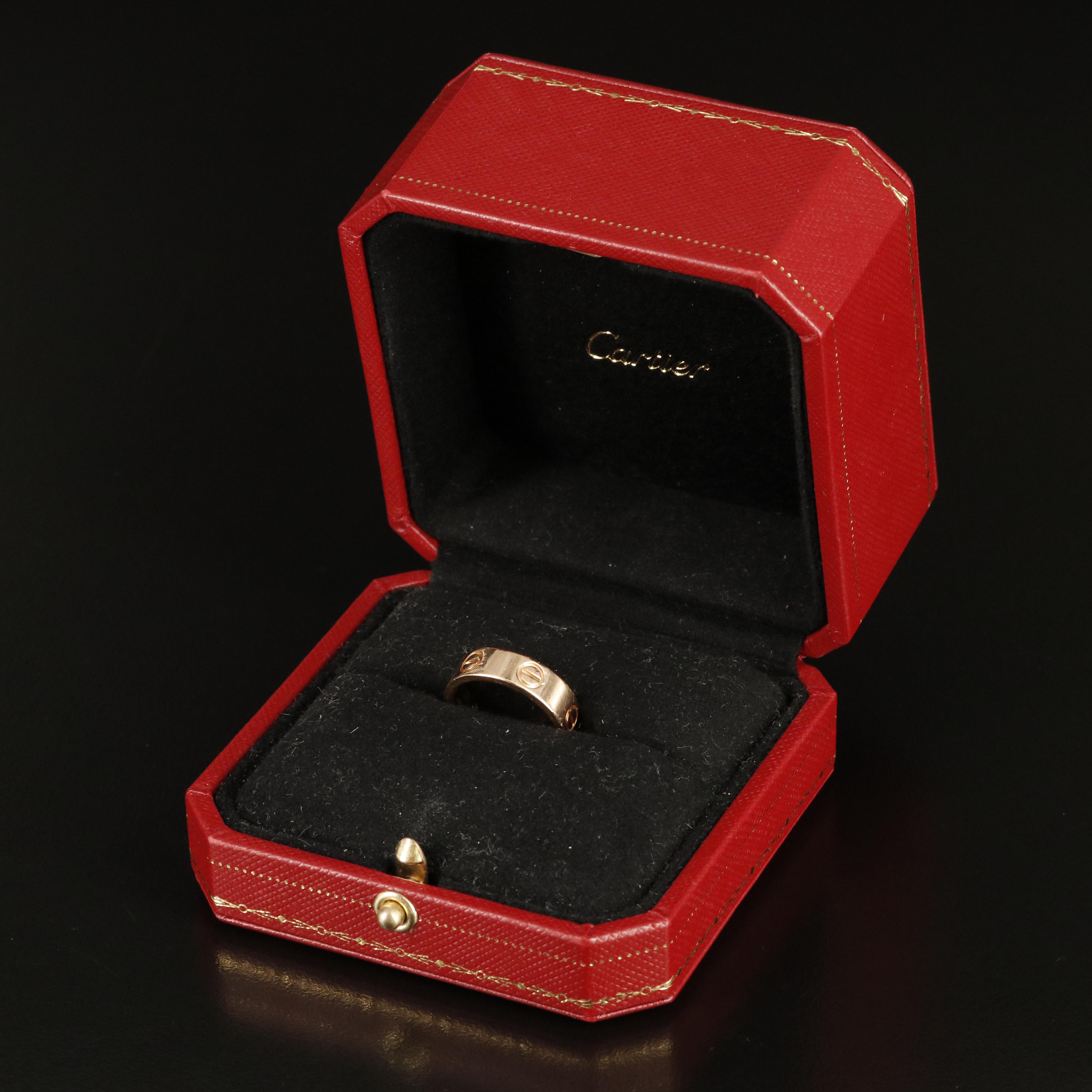 Cartier "Love" 18K Rose Gold Band